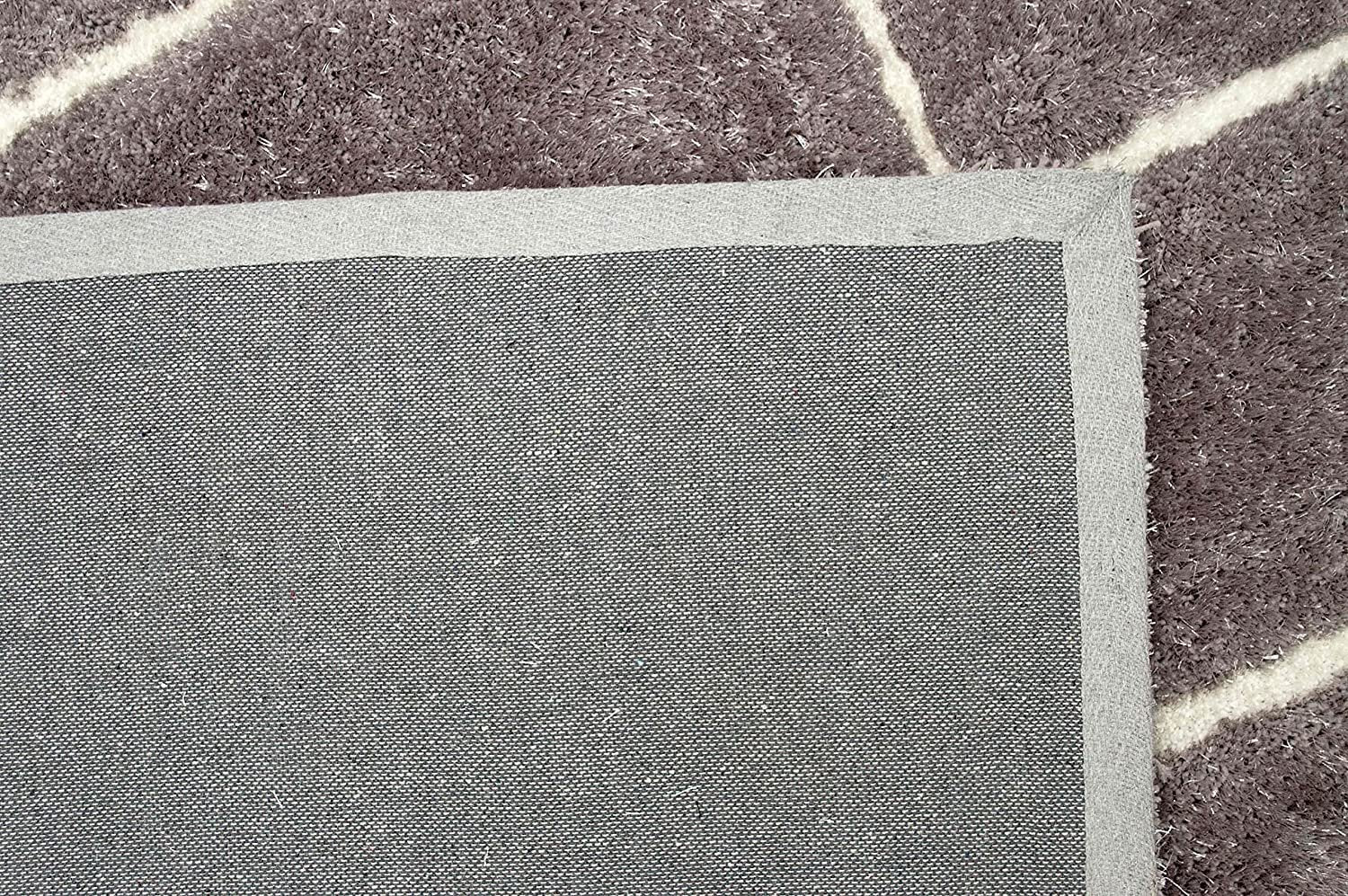 3-D Hand Carved Shaggy Rug - Soft Modern Colors