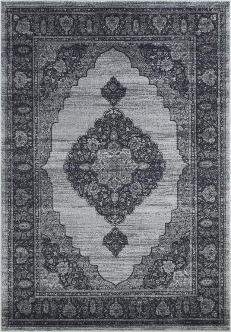 Floral Pattern Distressed Rug #94