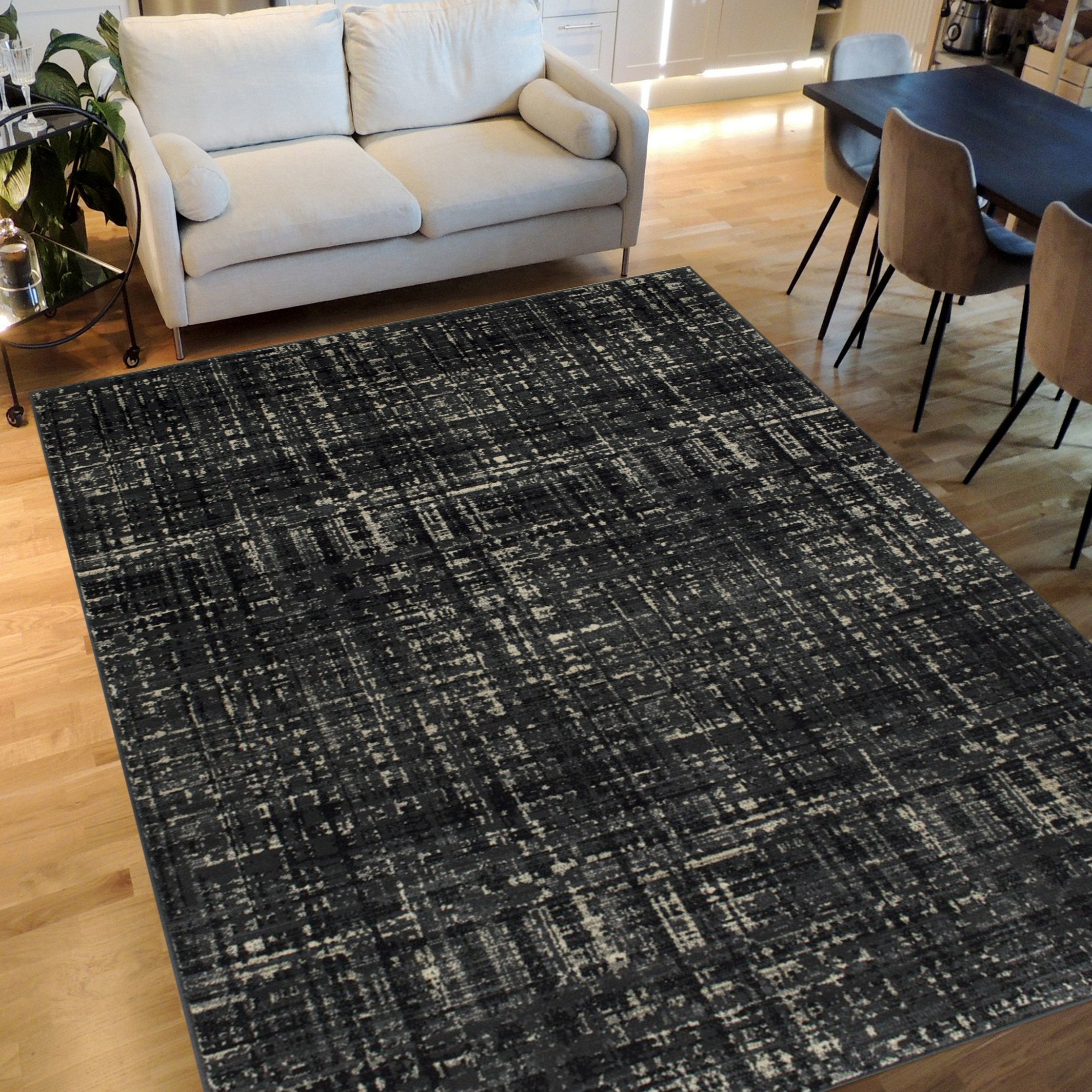 Checkered Abstract Pattern Distressed- Modern Vintage #98