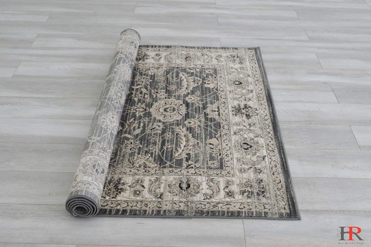 Ziegler Pattern Distressed Rug #91