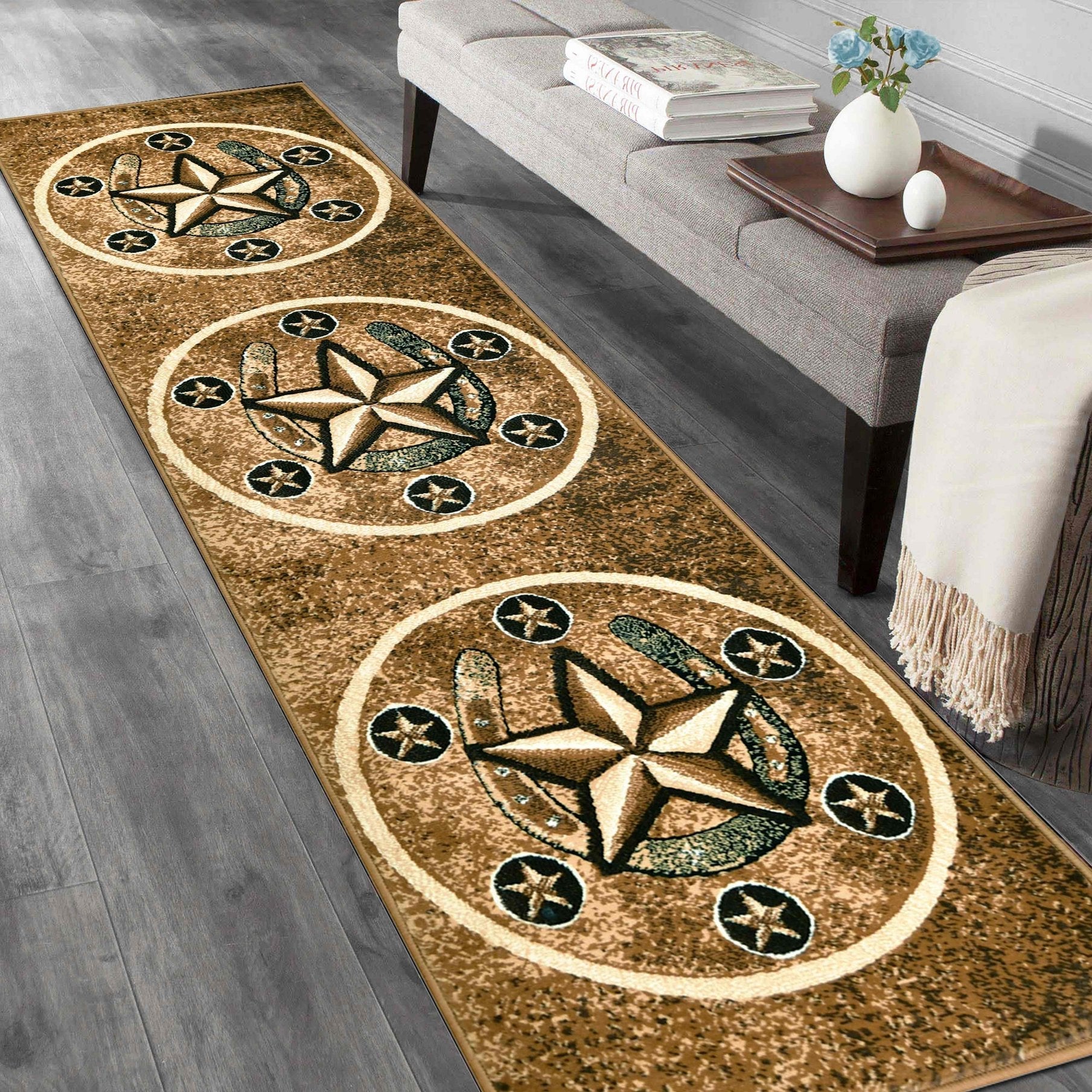 Texas Star Cowboy Area Rug For Livingroom #64