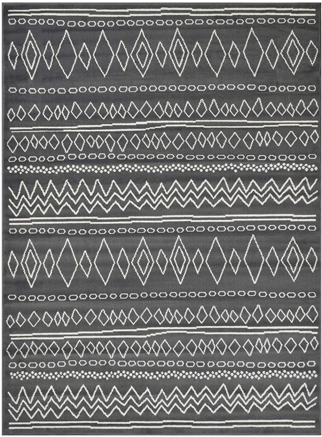 Southwestern Rug for Living Room Antiqued Trellis Gray and White Area Rug Boho D????cor Rugs for Bedroom