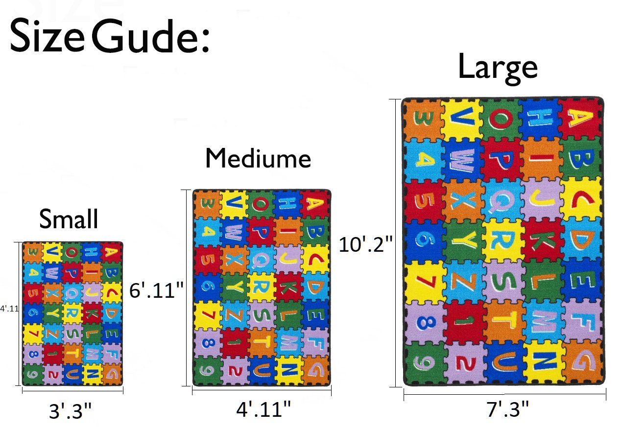 ABC Puzzle Letters/Numbers Kids Educational Non-Slip