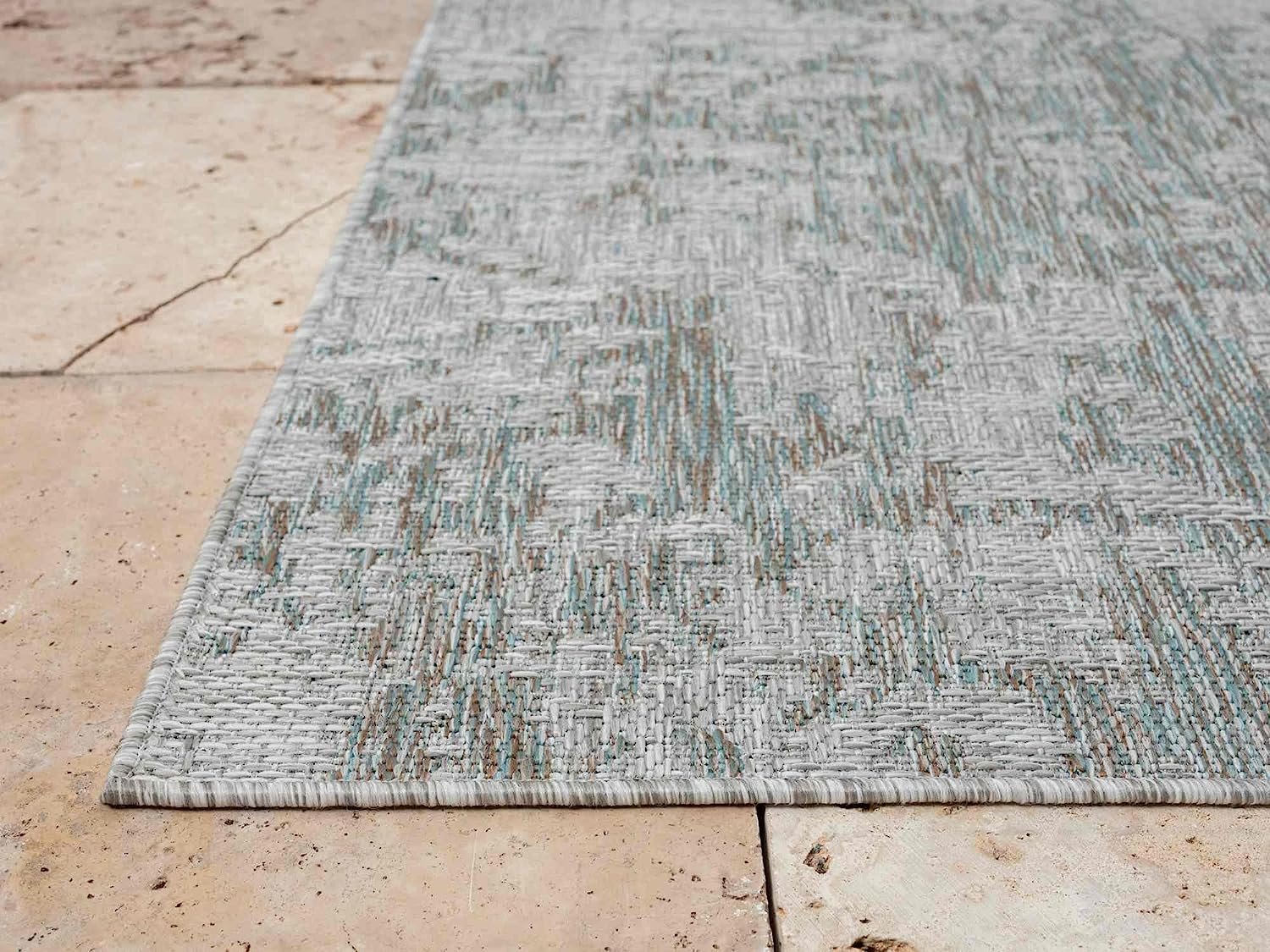 Waterproof Abstract Outdoor Rug - Fade Resistant & Easy Clean