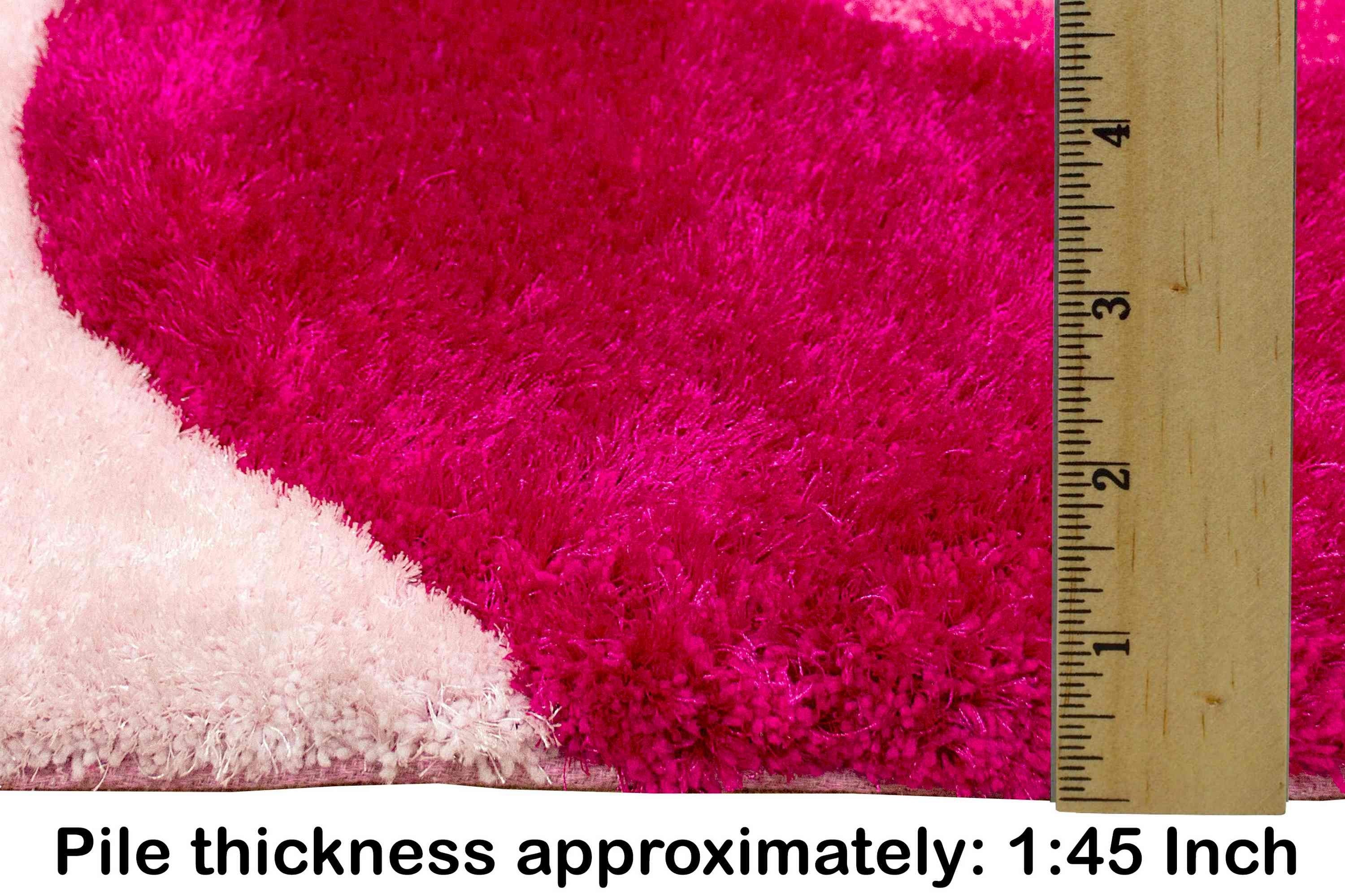 3-D Hand Carved Shaggy Rug #06