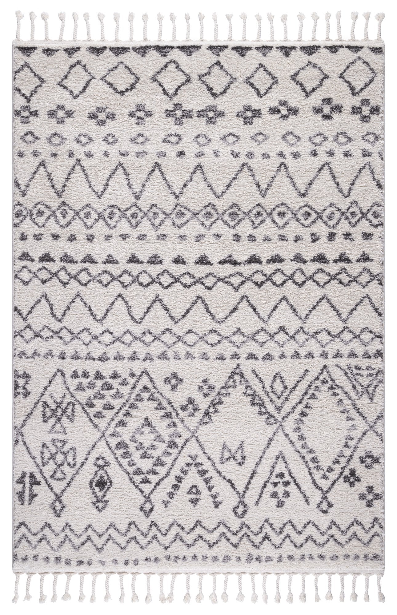 Trellis Moroccan Shaggy Rugs #12