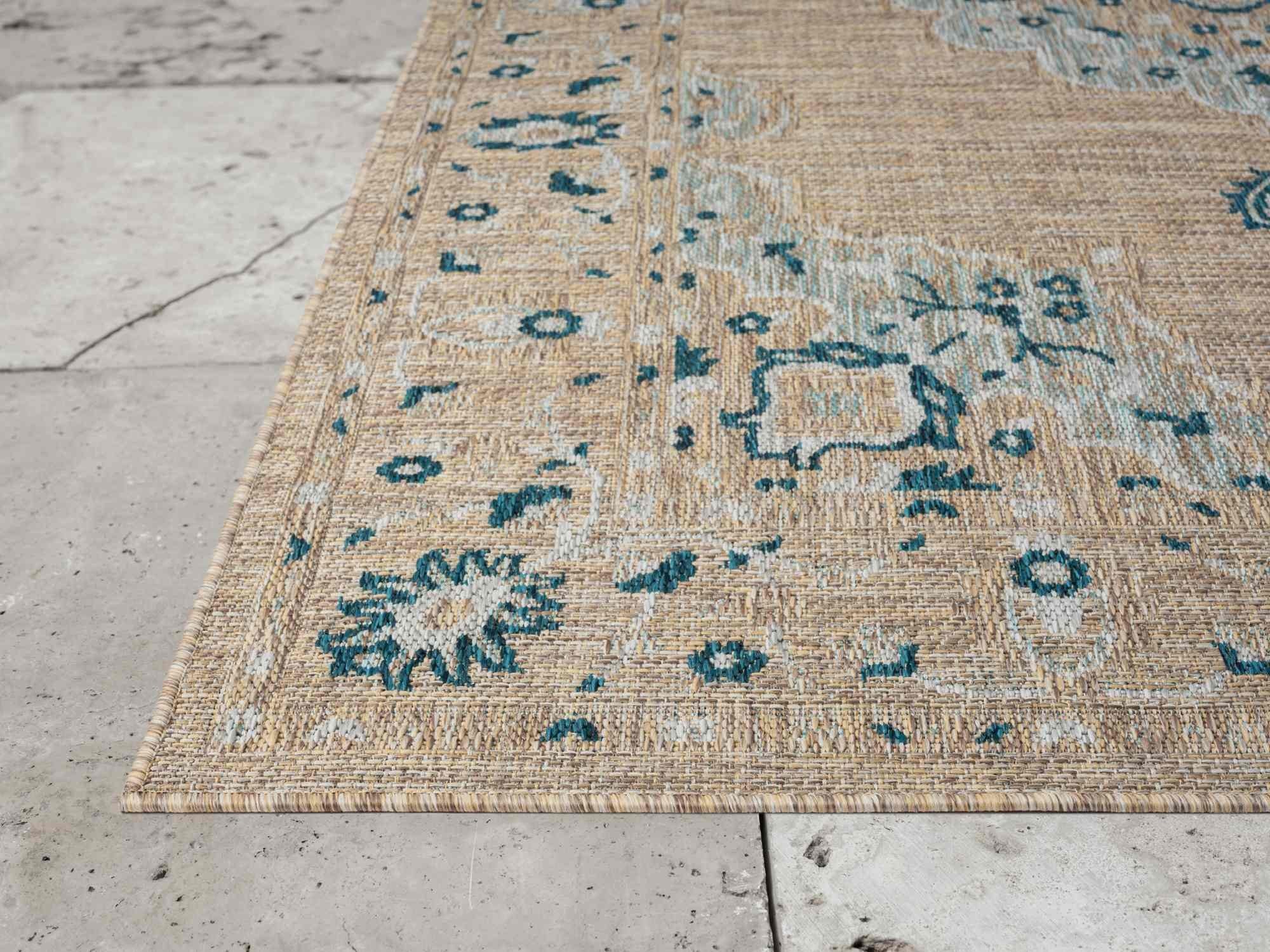 Bohemian Outdoor Rug – Waterproof and Fade-Resistant – 5x7 & 8x10 Sizes
