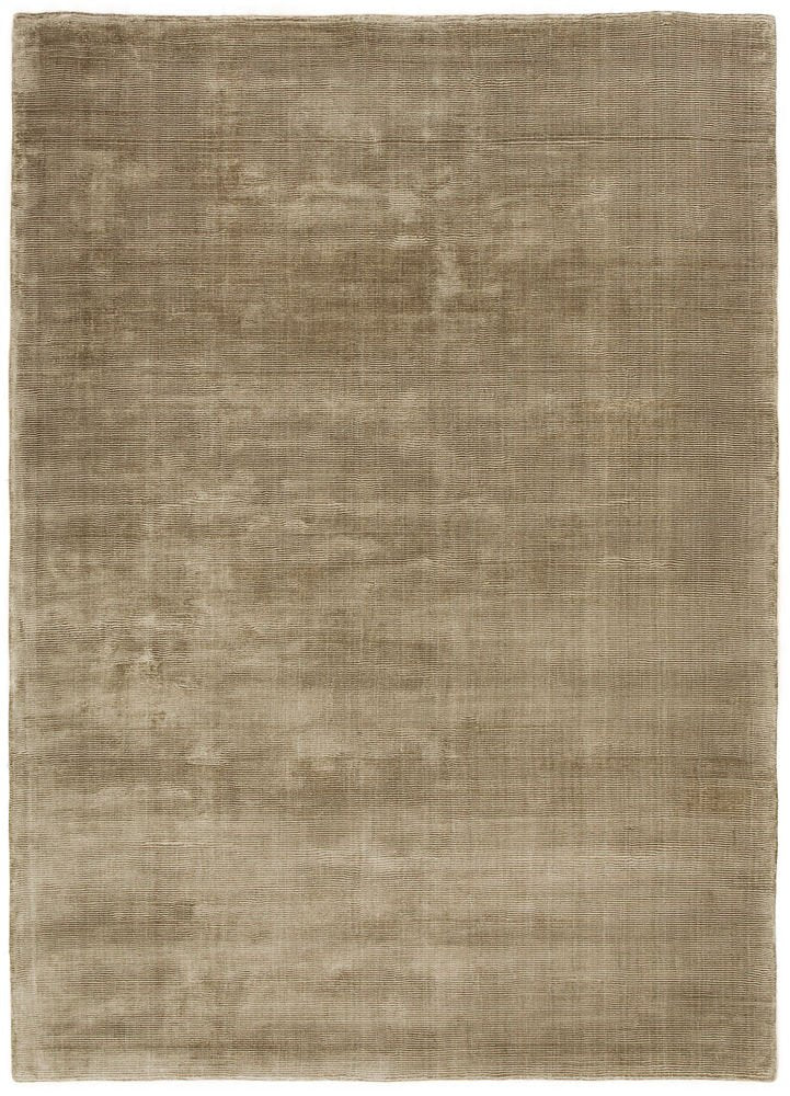 Tan Color Rugs Viscose Ultra-Soft Hand Knotted in India Rugs for Dining Room