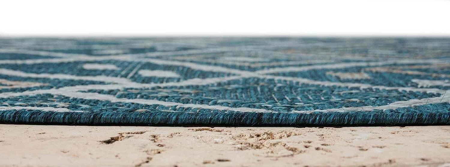 Waterproof Moroccan Outdoor Rug – Diamond Pattern – 5x7 & 8x10 Size