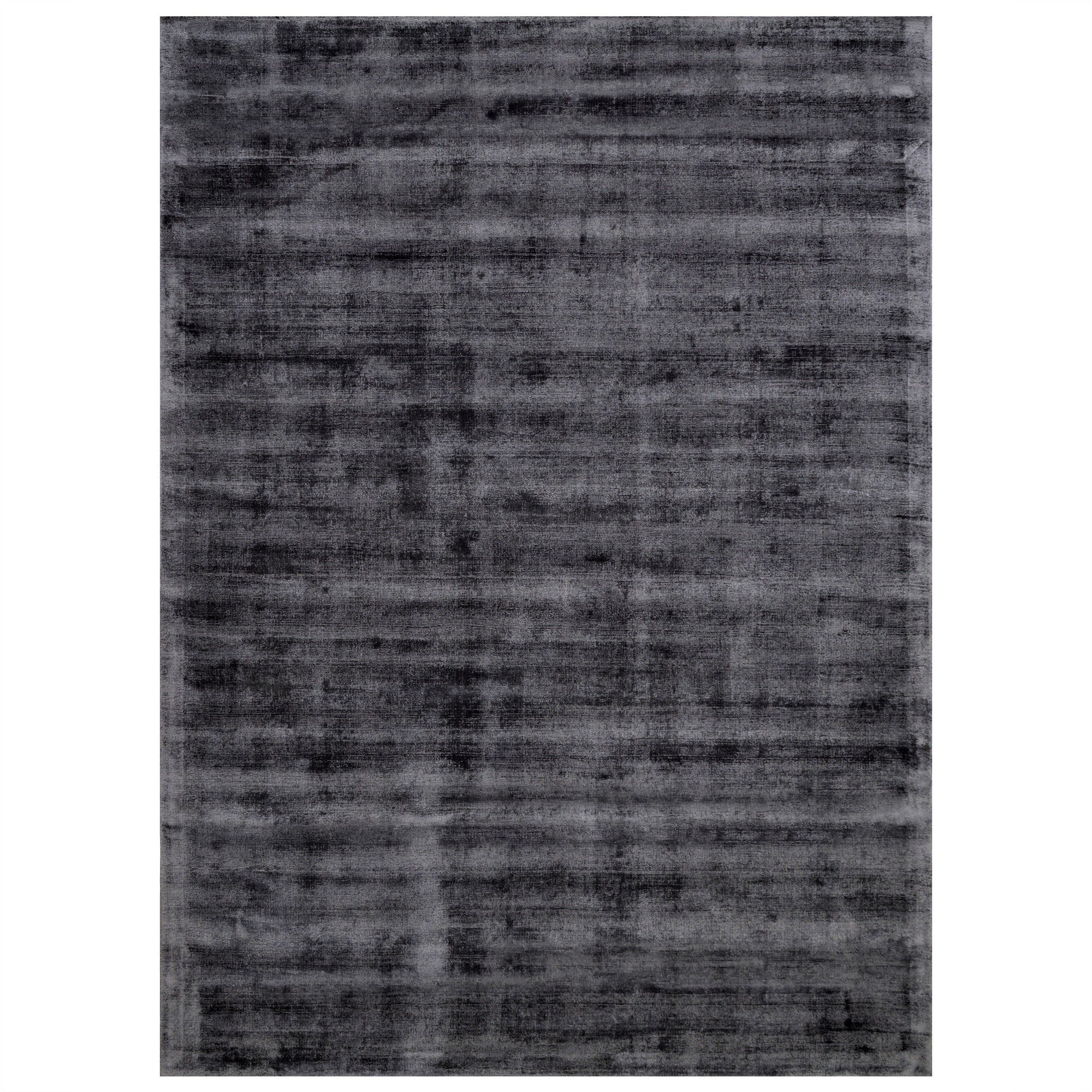 Eggplant Color Rugs Viscose Ultra-Soft Hand Knotted in India Rugs for Dining Room