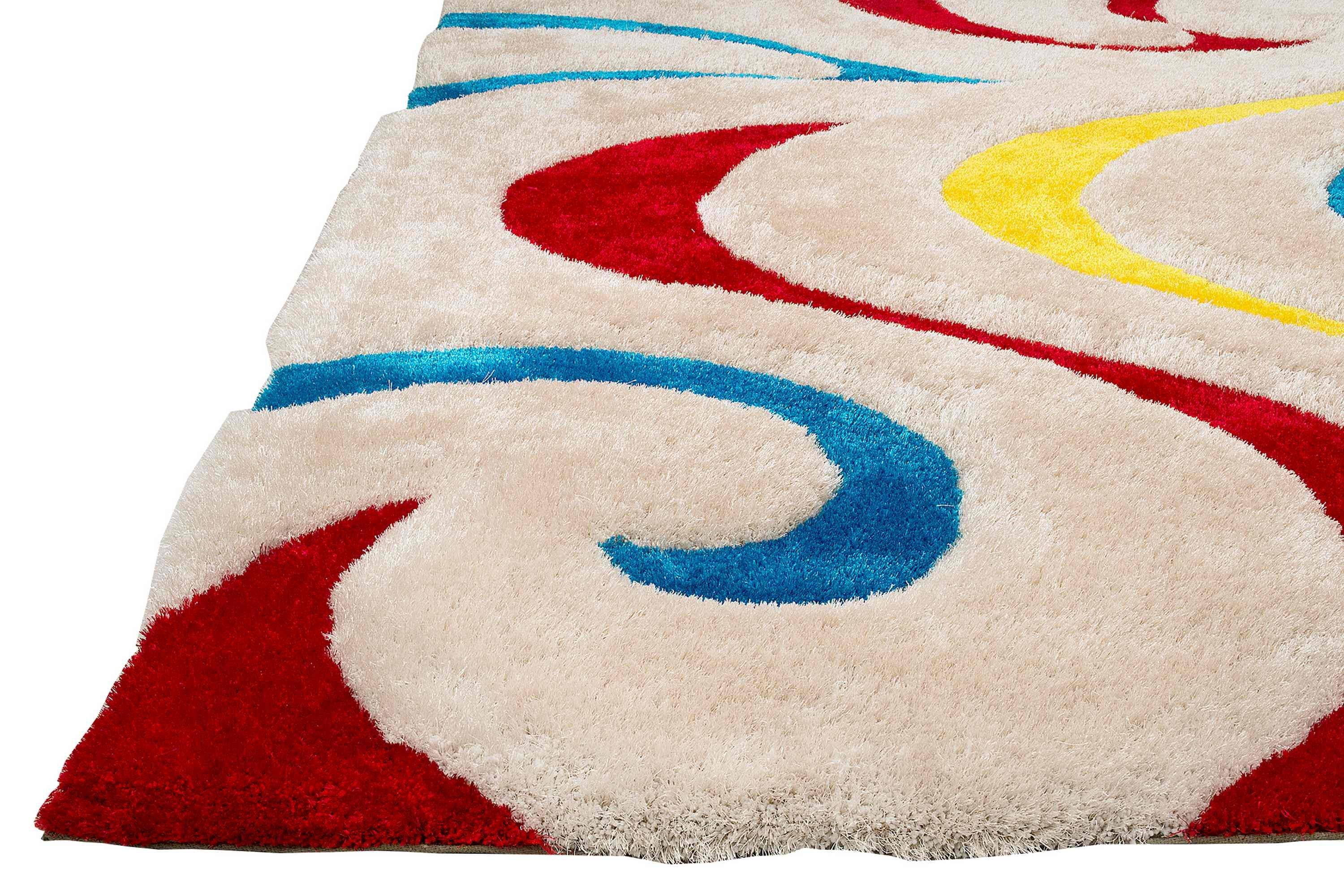 3-D Hand Carved Shaggy Rug #06