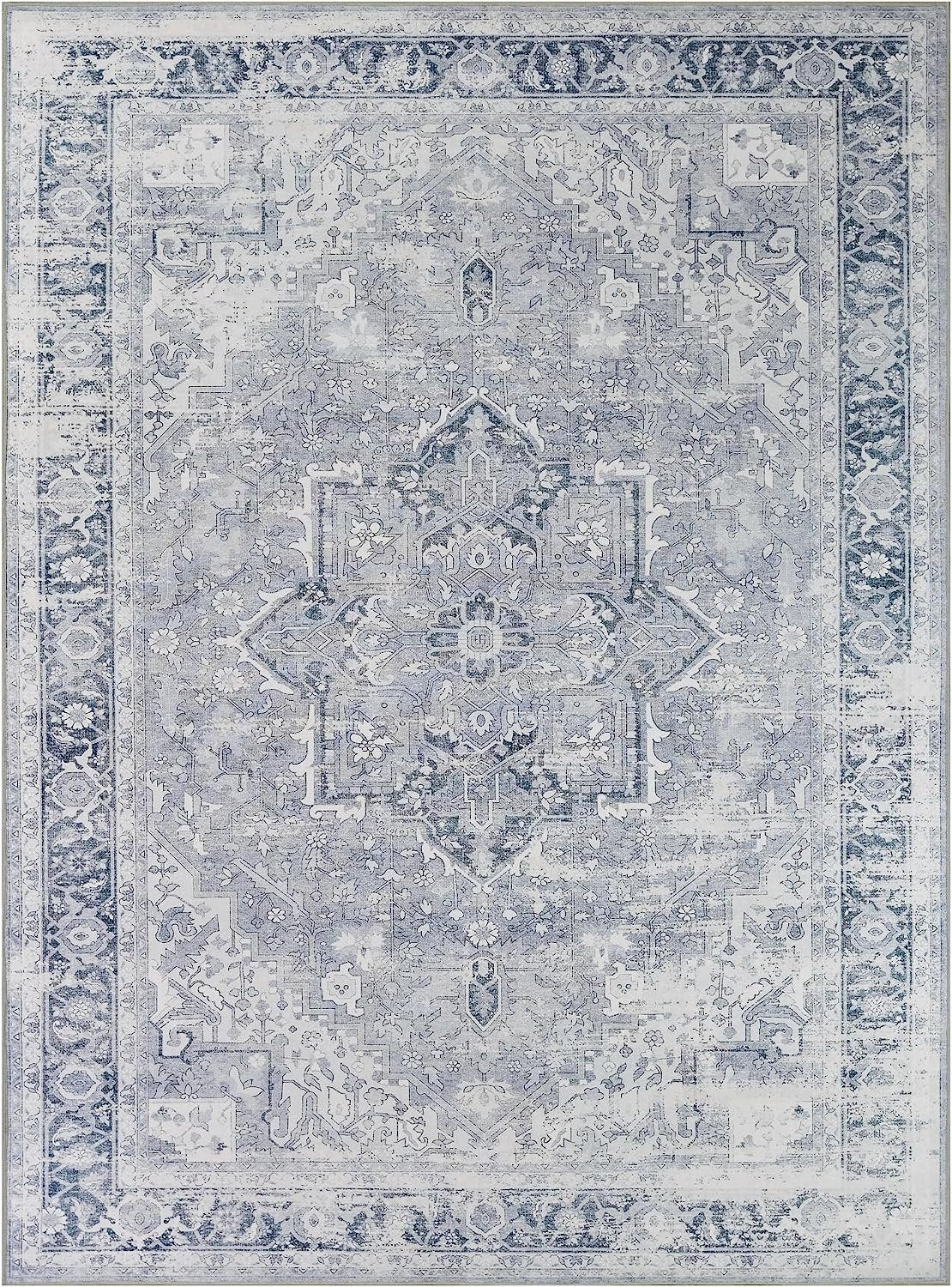 HR Bohemian Area Rug - Non-Slip Rubber Backing #1116