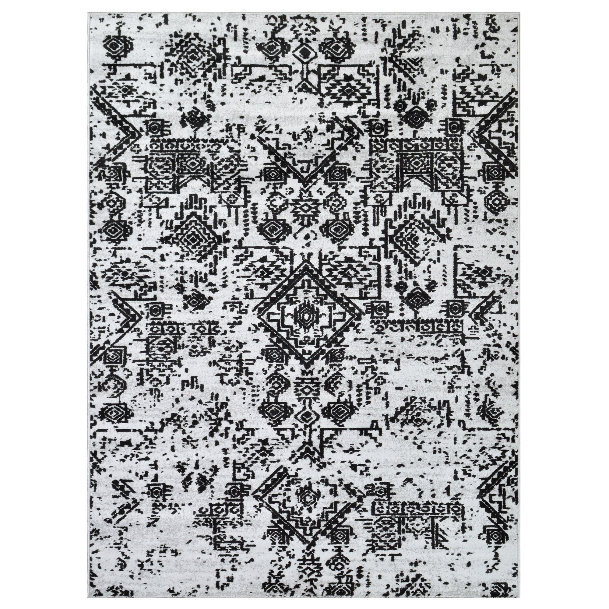 Rugs Bohemian Ultra-Soft, Easy Clean -Vintage Distressed 03