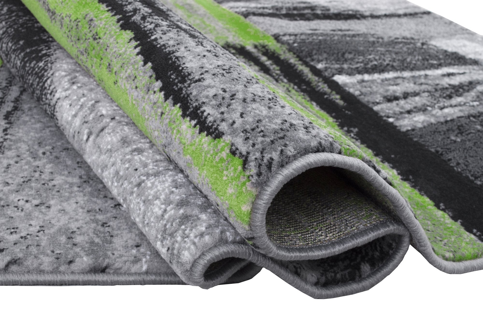 Modern Mixed Brush Color Pattern Area Rug – Various Sizes Available in Gray, Red, Beige, Blue, Lava, Orange, Electric Green, Yellow, Chocolate