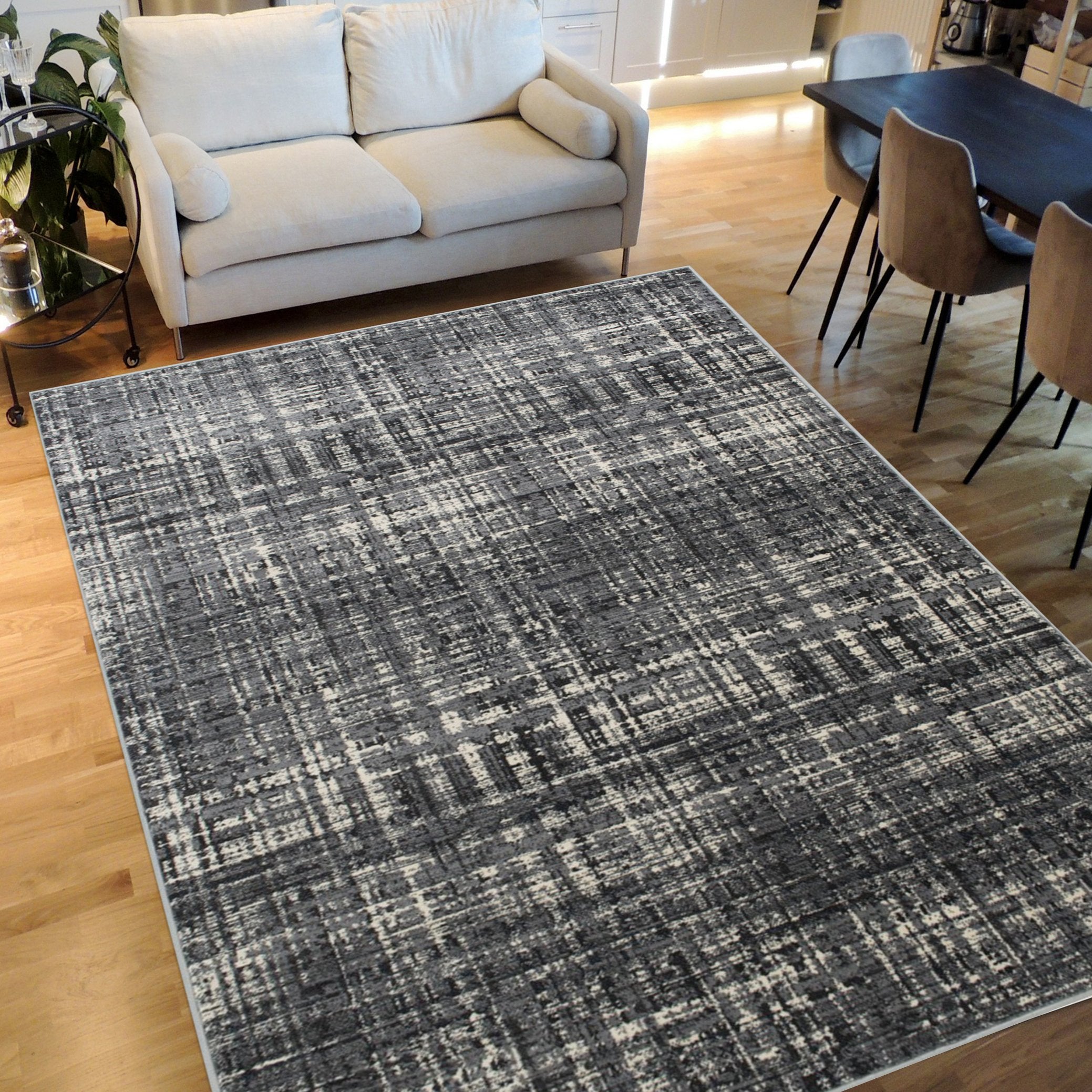 Checkered Abstract Pattern Distressed- Modern Vintage #98