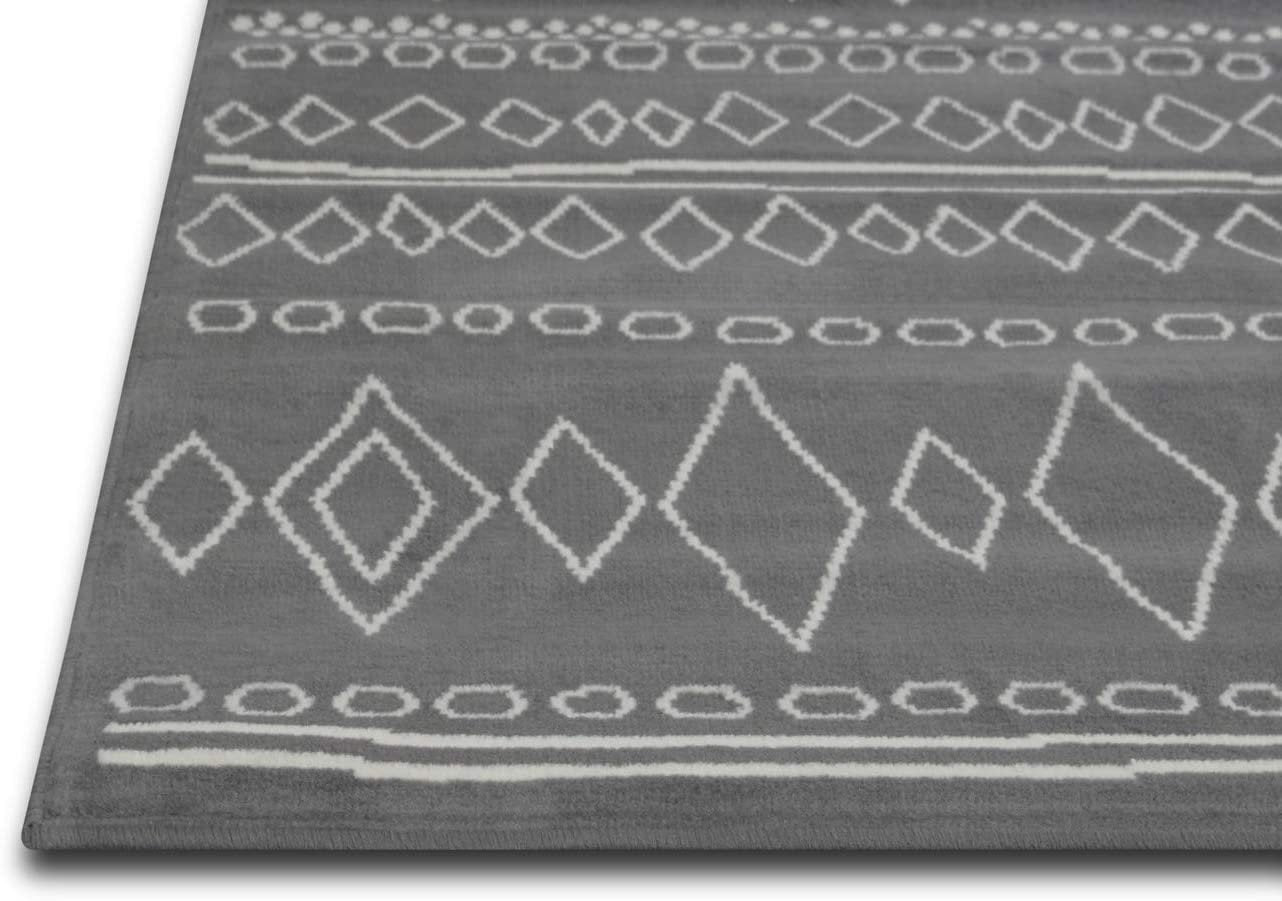 Southwestern Rug for Living Room Antiqued Trellis Gray and White Area Rug Boho D????cor Rugs for Bedroom