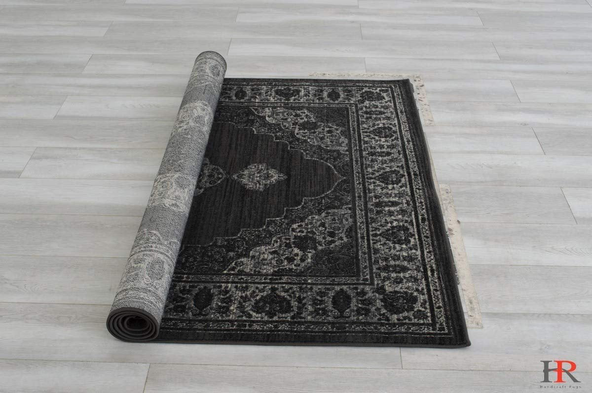 Floral Pattern Distressed Rug #94