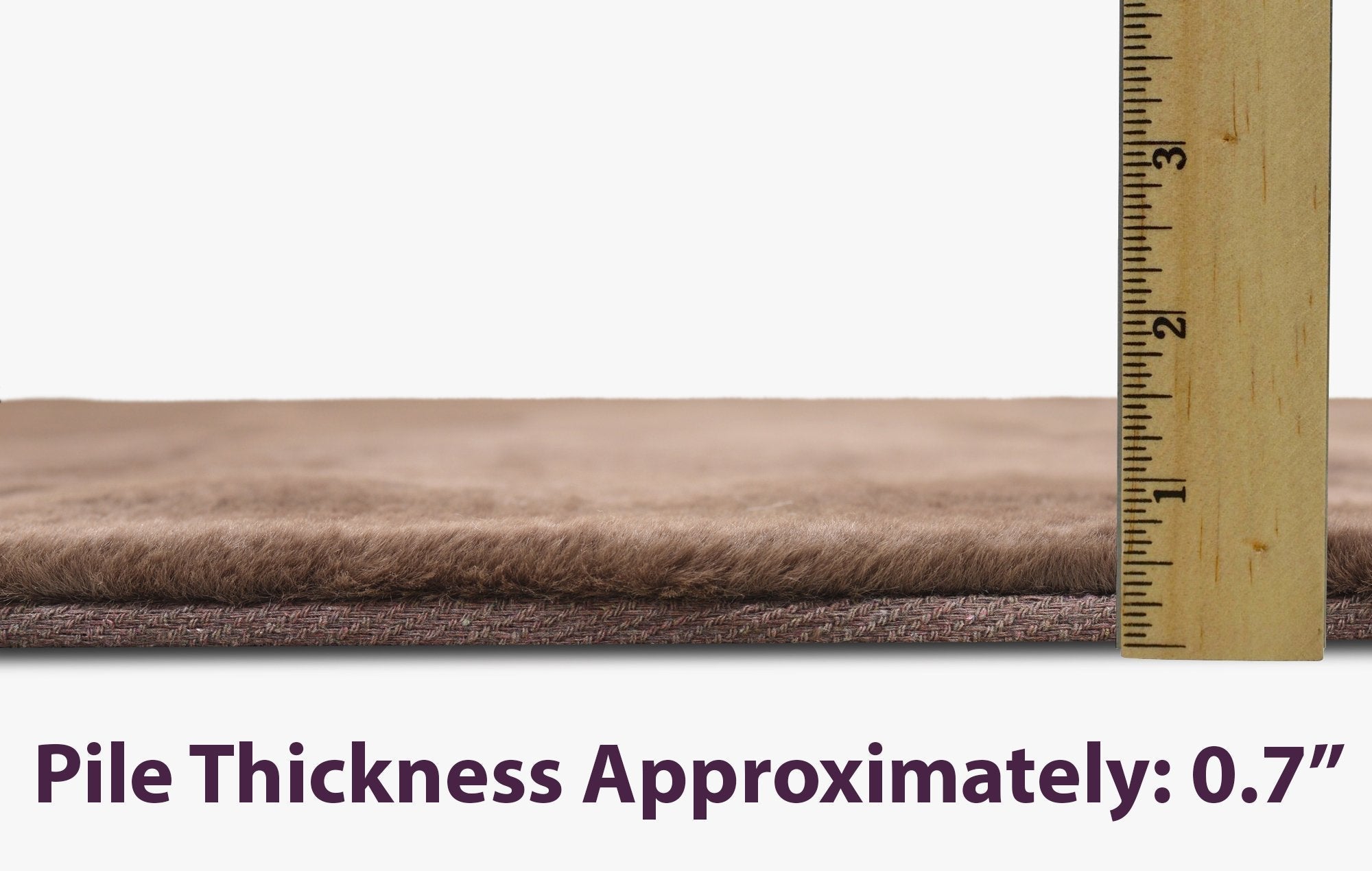 Fur Faux Rug Non-Slip Backing