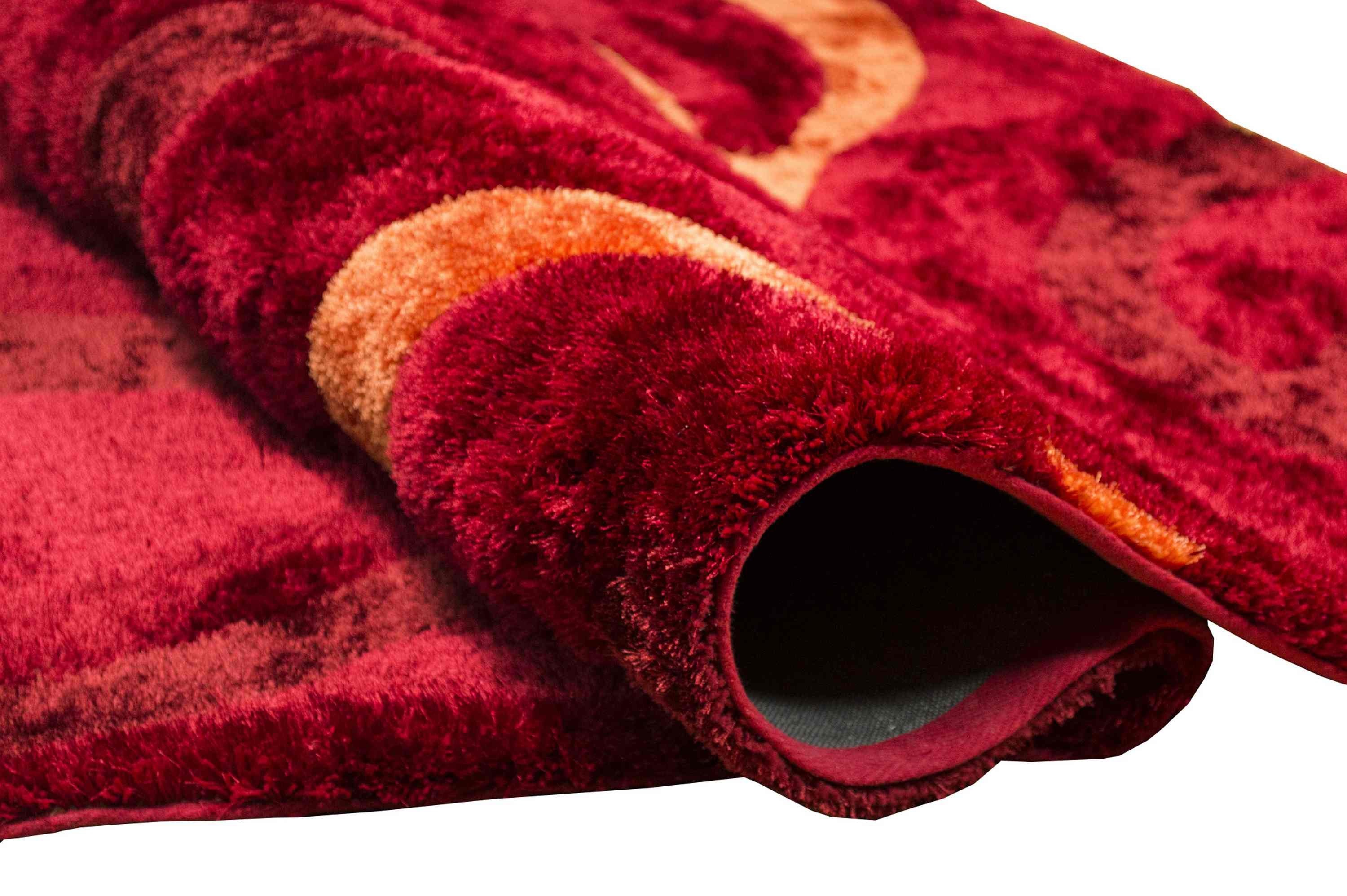 3-D Hand Carved Shaggy Rug #06