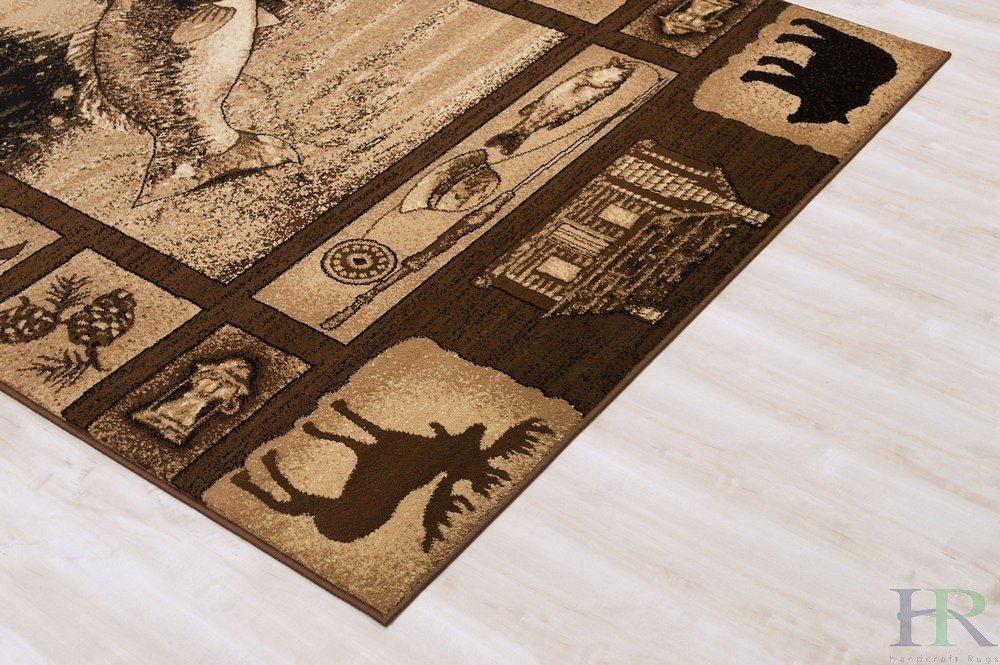 HR Fish Cabin Rug, Lodge