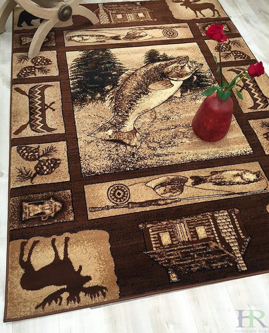 HR Fish Cabin Rug, Lodge