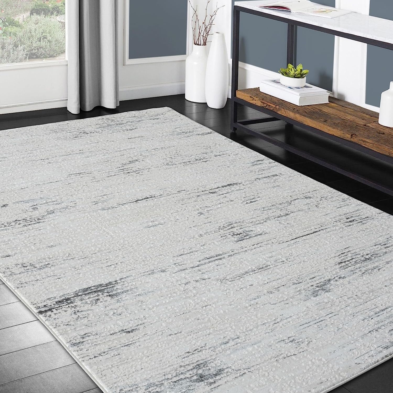 HR Premium Super Soft Polyester Abstract Rug #455