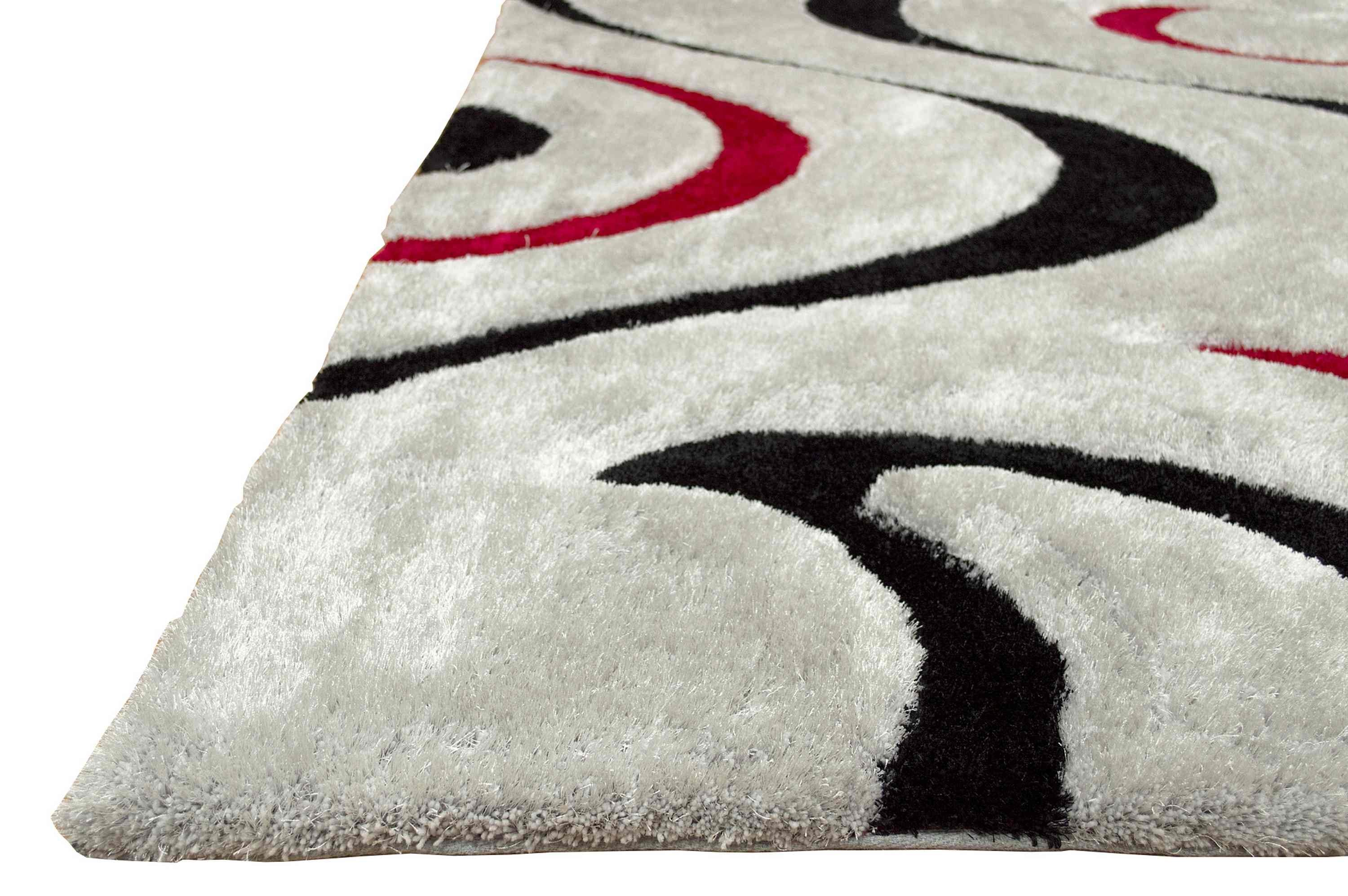 3-D Hand Carved Shaggy Rug #06