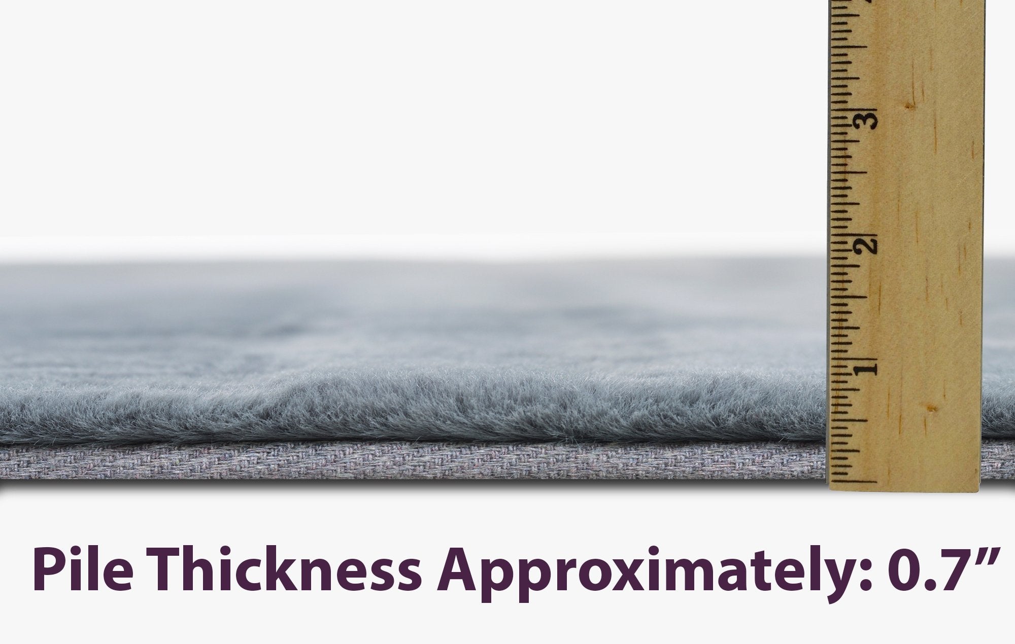 Fur Faux Rug Non-Slip Backing