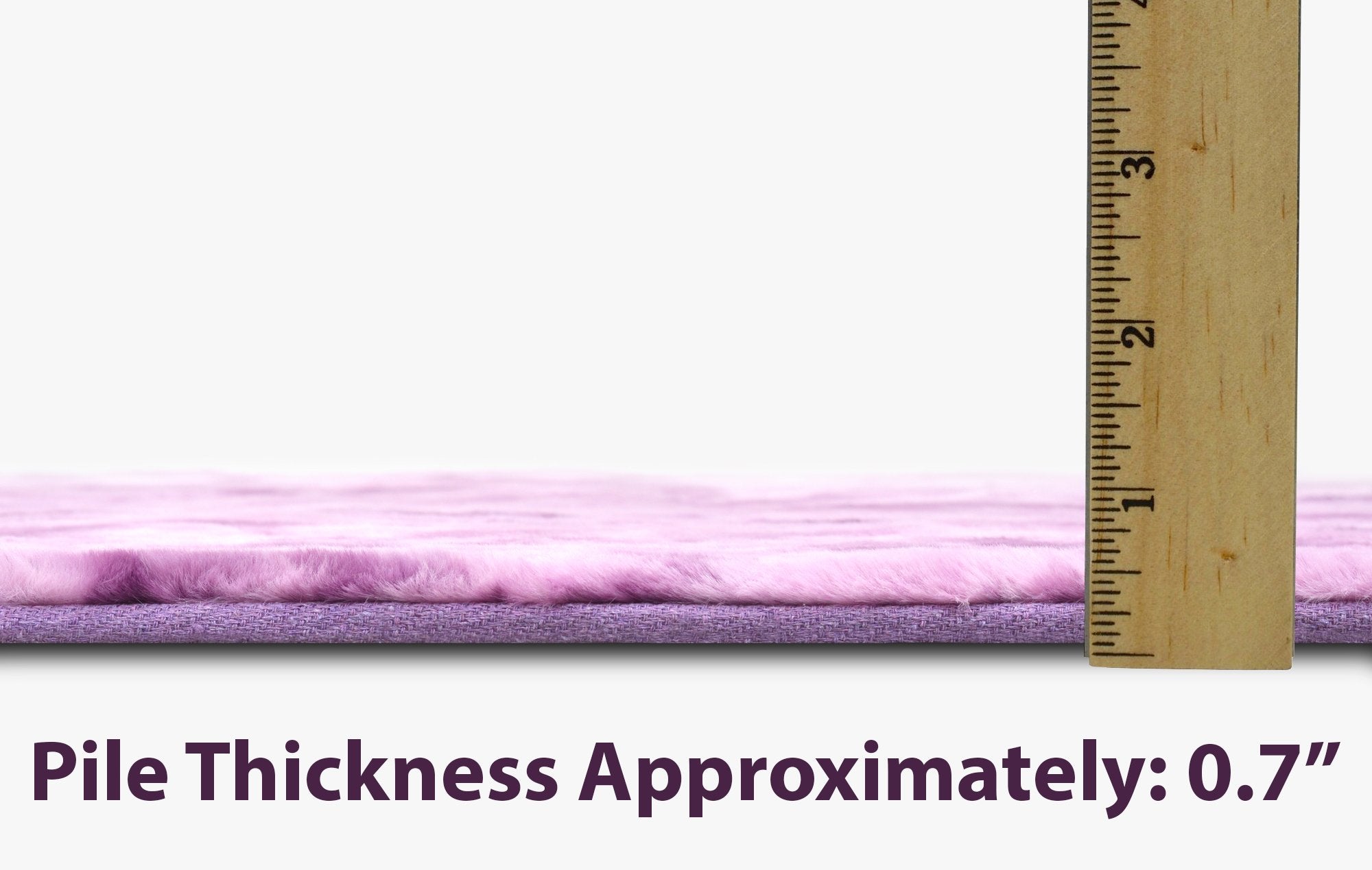 Fur Faux Rug Non-Slip Backing