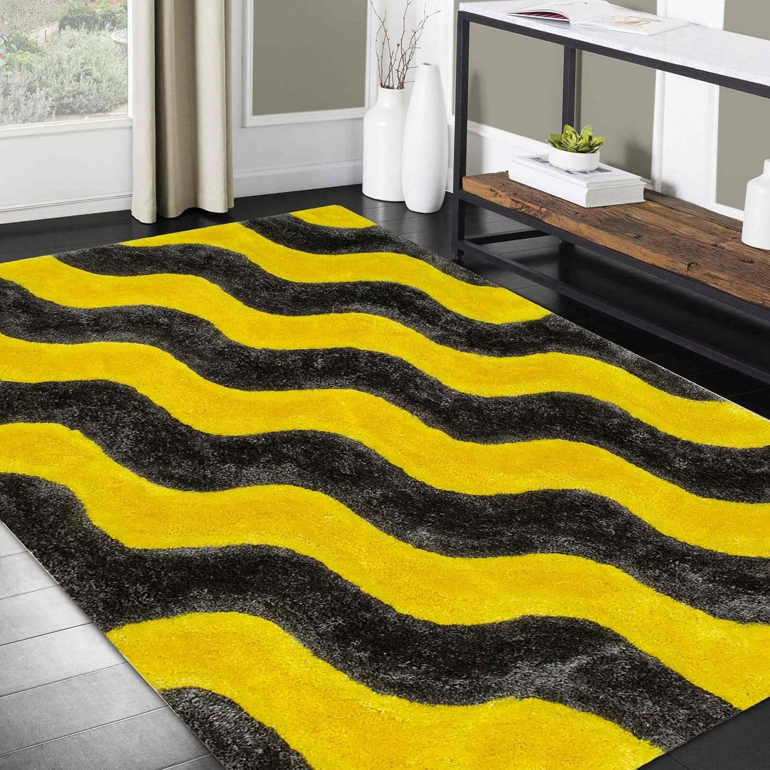 Plush 3D Shag Rug: Stylish, High Pile, Premium Comfort # 02