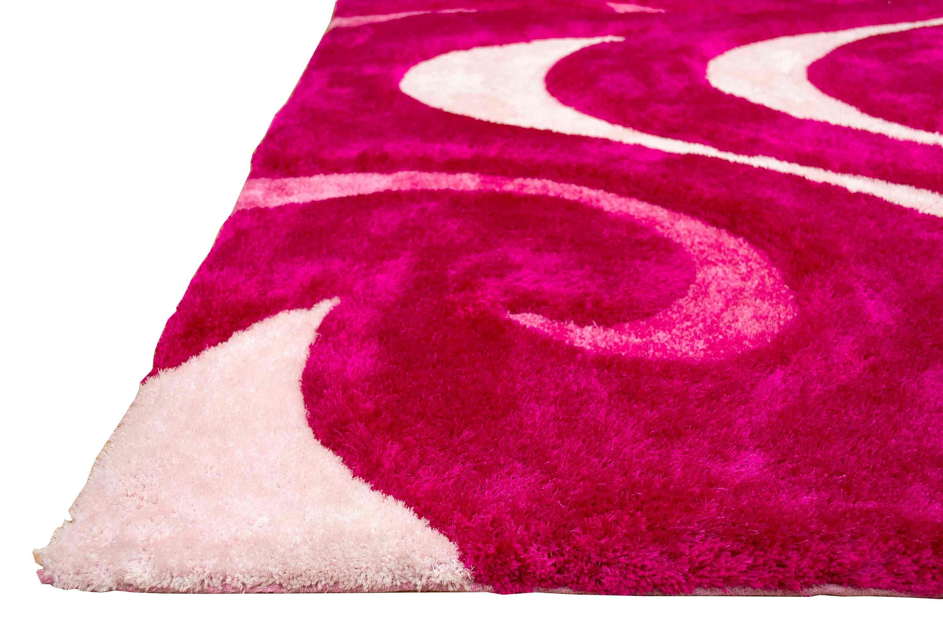 3-D Hand Carved Shaggy Rug #06