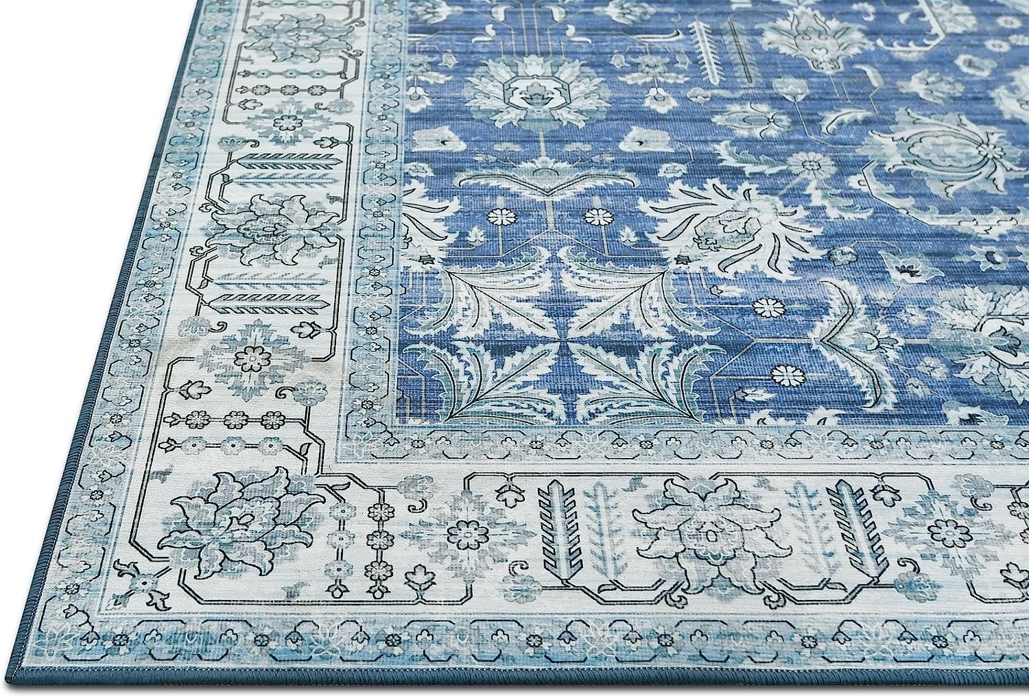 HR Bohemian Area Rug - Non-Slip Rubber Backing #1111