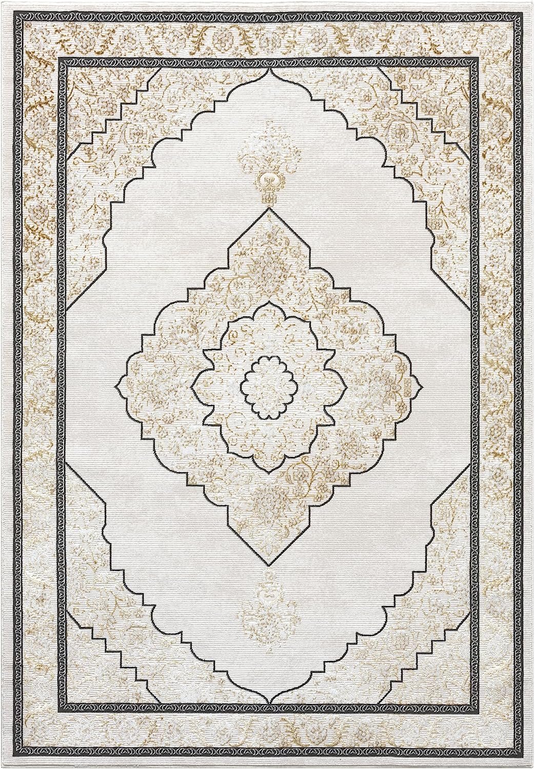 HR Traditional Rug with Simple Faded Design #452