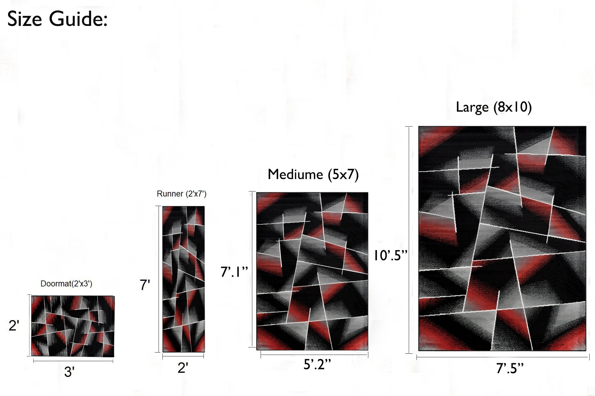 Square Rug Comfy shed Free Stain Resistant 41