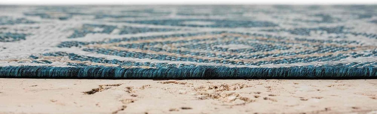 Waterproof Moroccan Outdoor Rug – Diamond Pattern – 5x7 & 8x10 Size