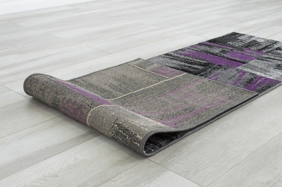 Modern Mixed Brush Color Pattern Area Rug – Various Sizes Available in Gray, Red, Beige, Blue, Lava, Orange, Electric Green, Yellow, Chocolate