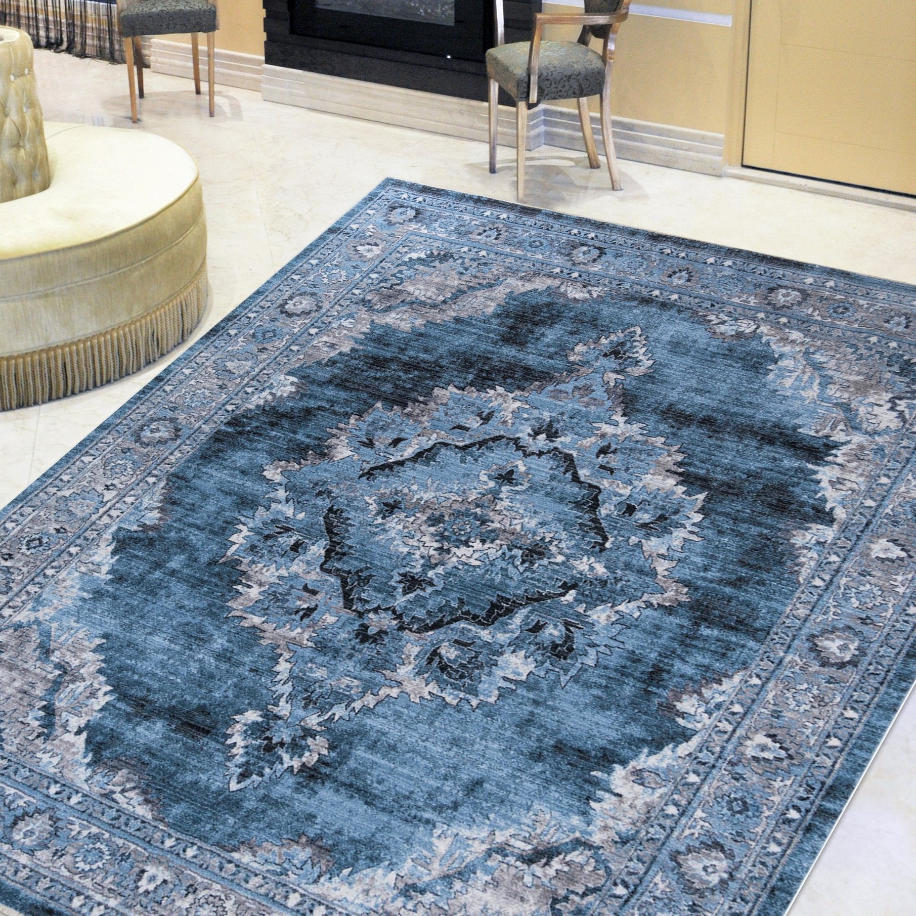 Bohemian Distressed Rug #66