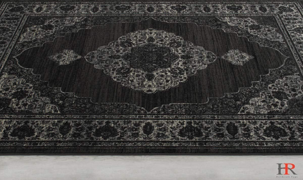 Floral Pattern Distressed Rug #94