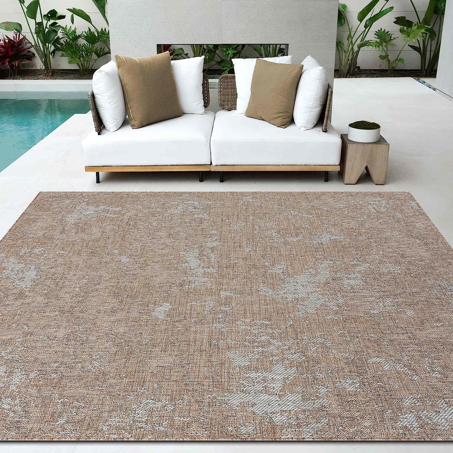 Waterproof Abstract Outdoor Rug - Fade Resistant & Easy Clean