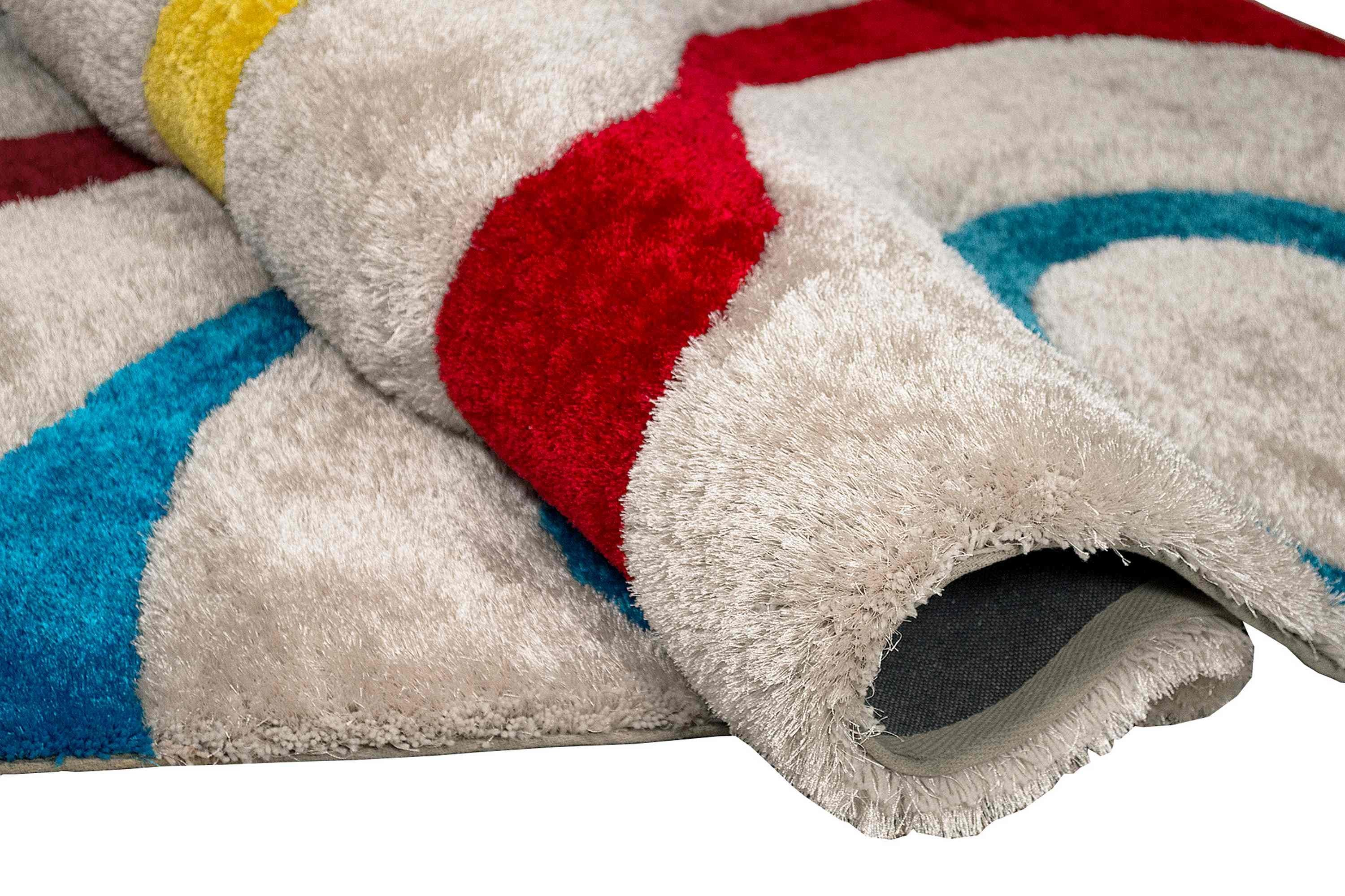 3-D Hand Carved Shaggy Rug #06