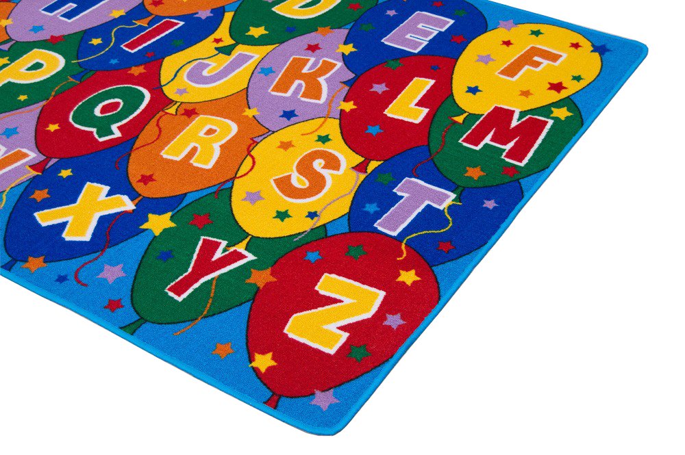 Teaching ABC Balloons Party accent Kids Educational play mat Non-Slip
