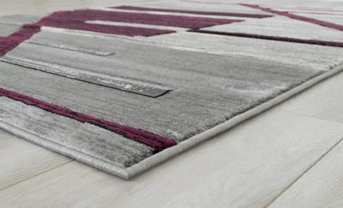 Monochromatic Rug/Linier Design Hand Carved 11