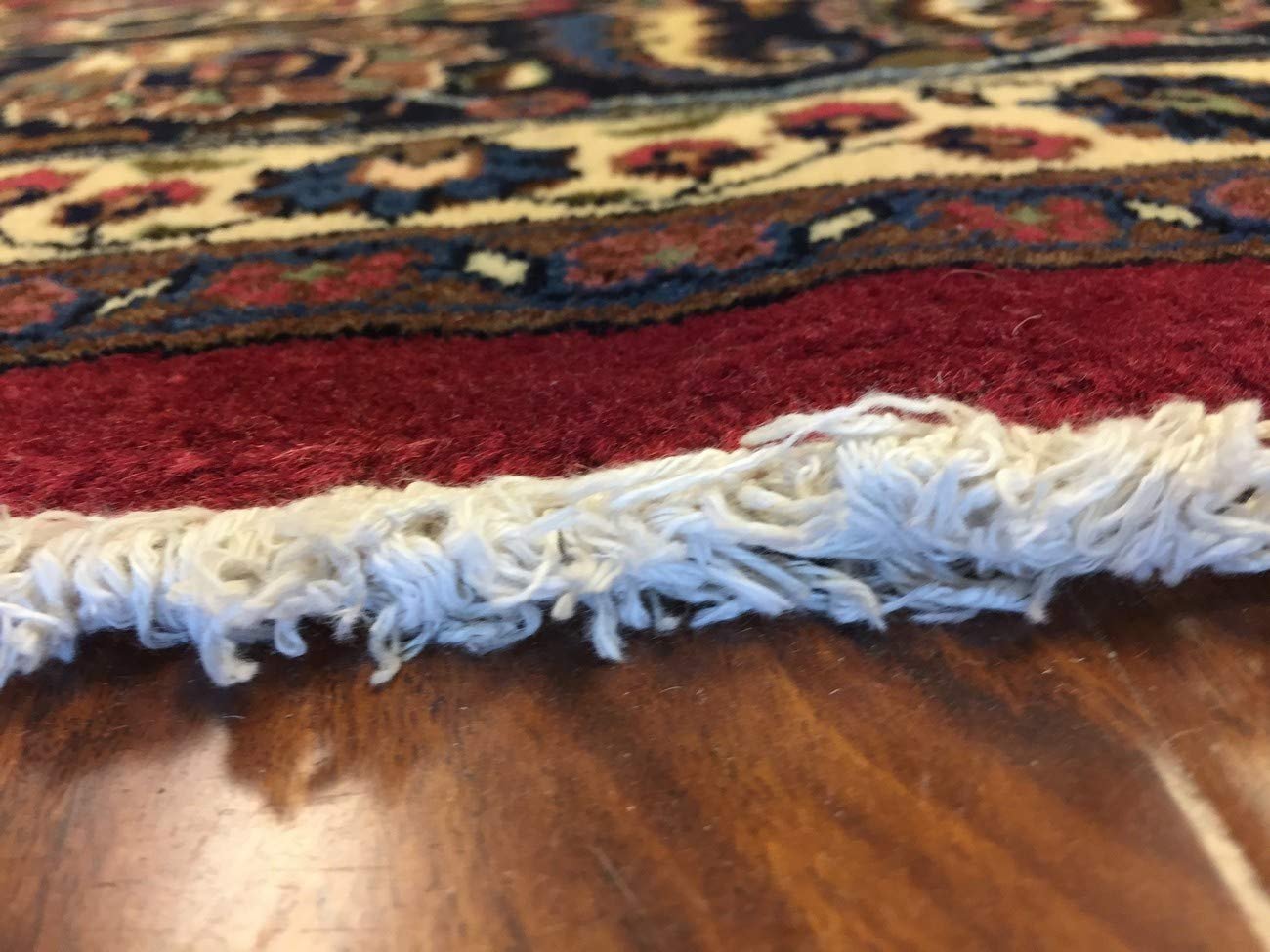 Hand Knotted Persian Rug-Real Wool Allover Floral -Navy Blue/Red/Multi-(12.8 by 10 Feet)