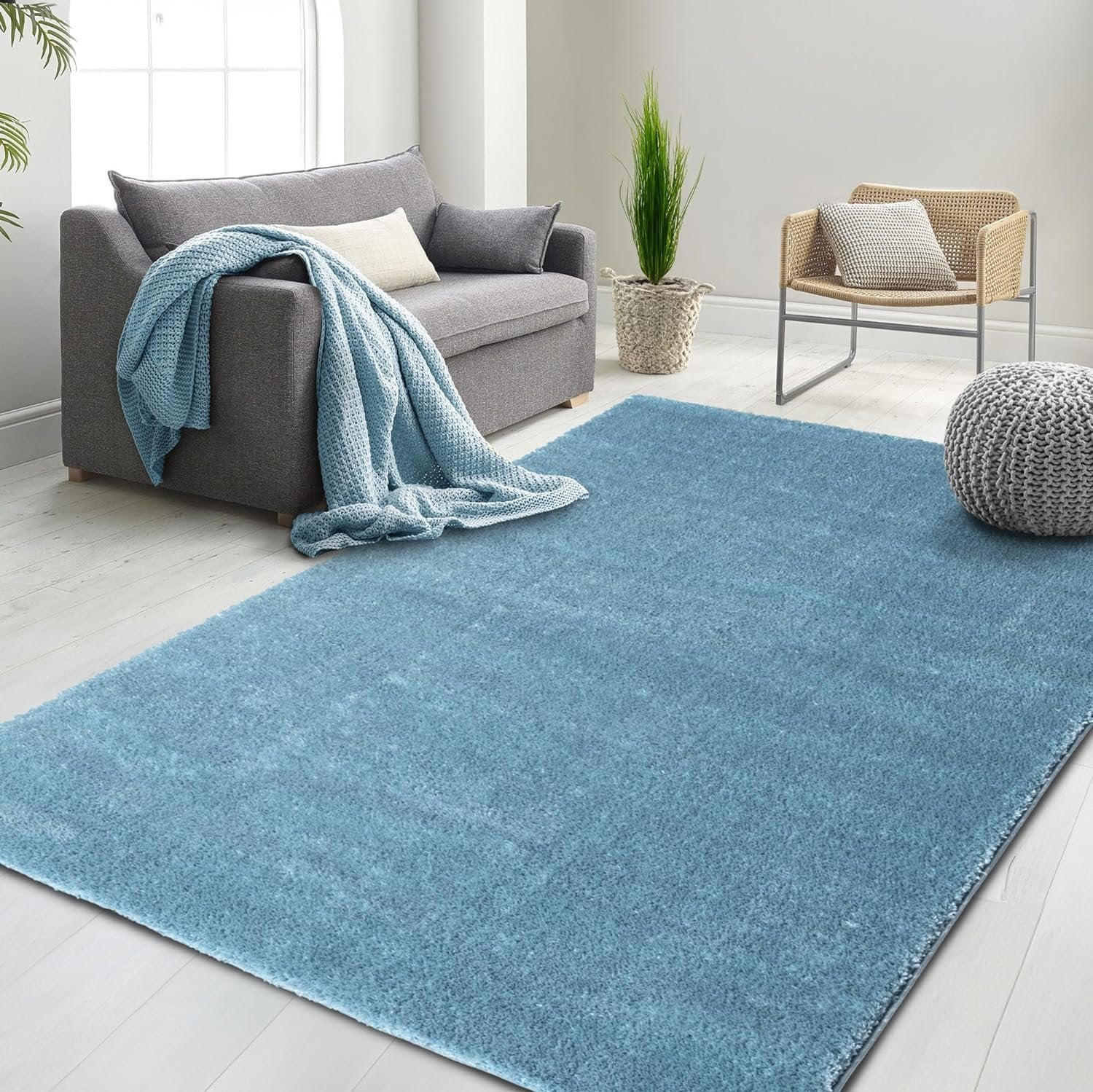 HR Plush Solid Color Shag Rug Thick Pile, High-End, Soft & Cozy Floor Carpet for Bedroom & Living Room #26227