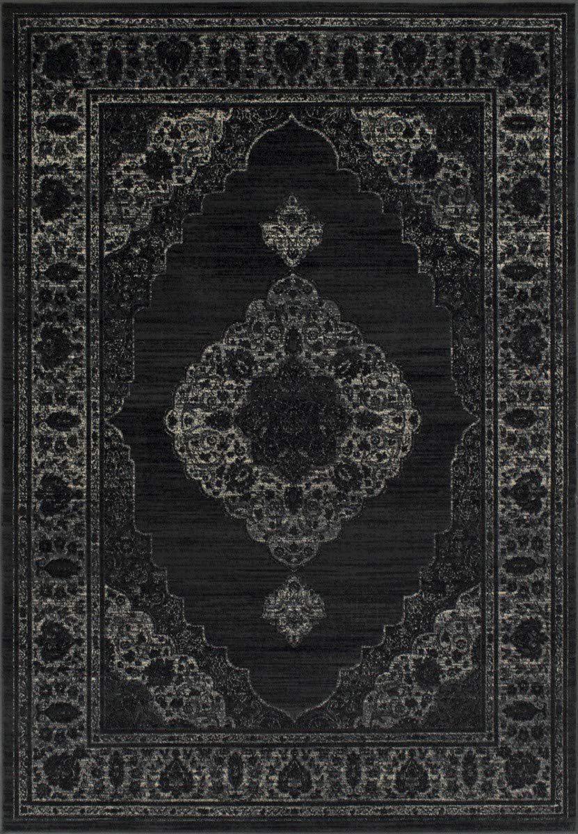 Floral Pattern Distressed Rug #94