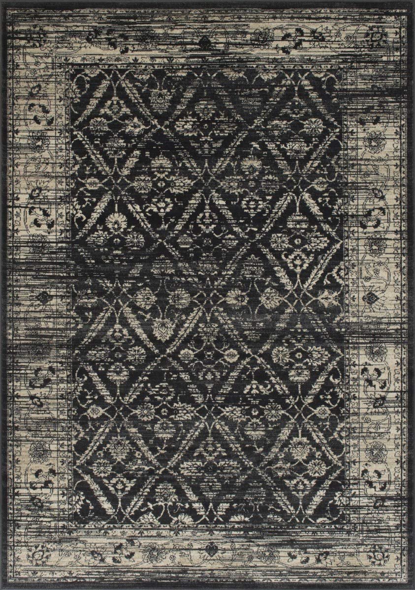 Allover Pattern Distressed Rug #95