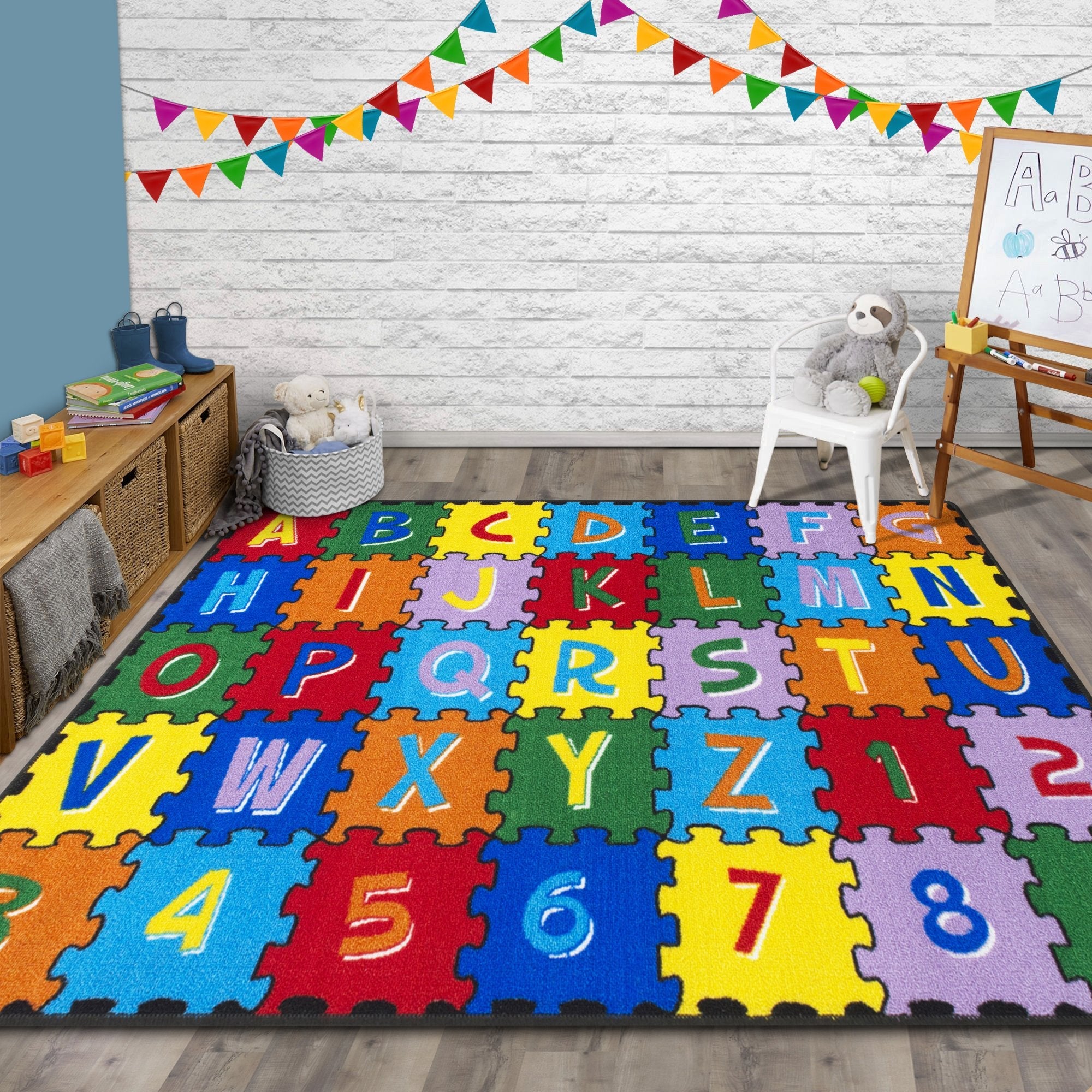 ABC Puzzle Letters/Numbers Kids Educational Non-Slip