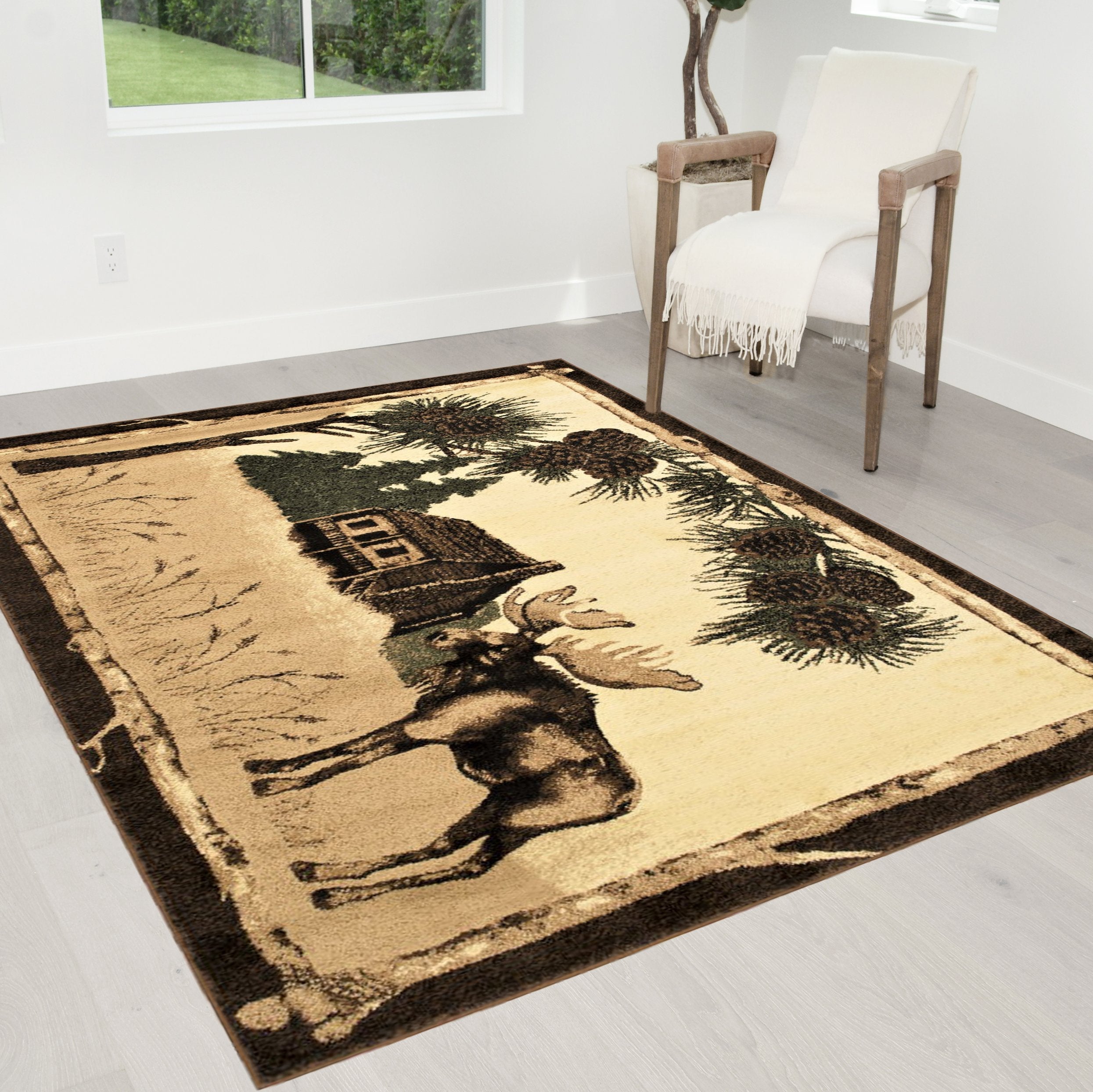 HR Moose / Lodge area rug