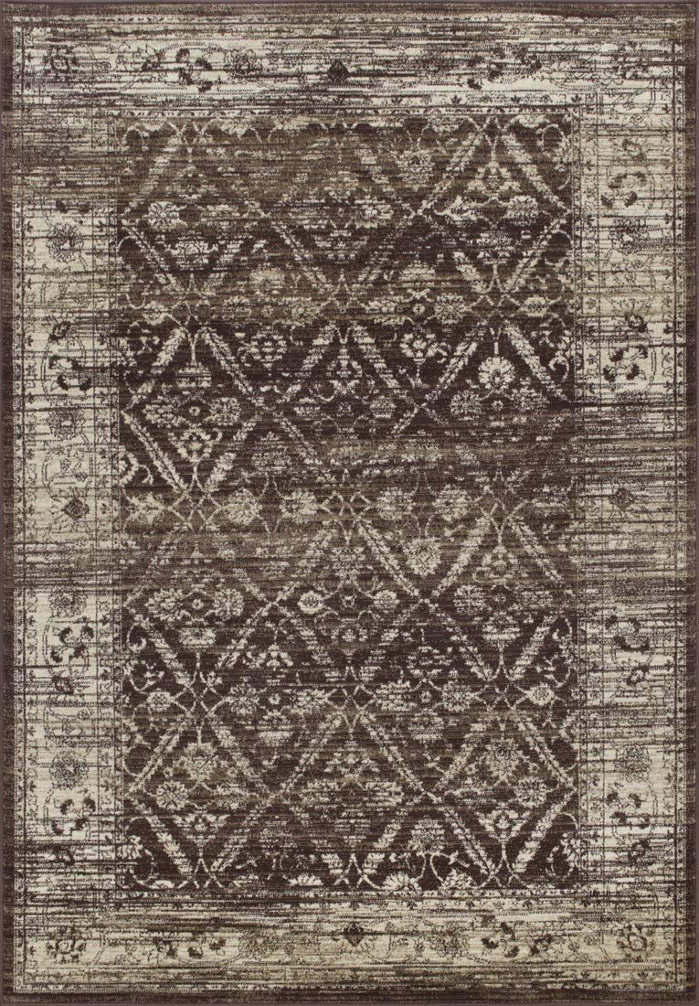 Allover Pattern Distressed Rug #95