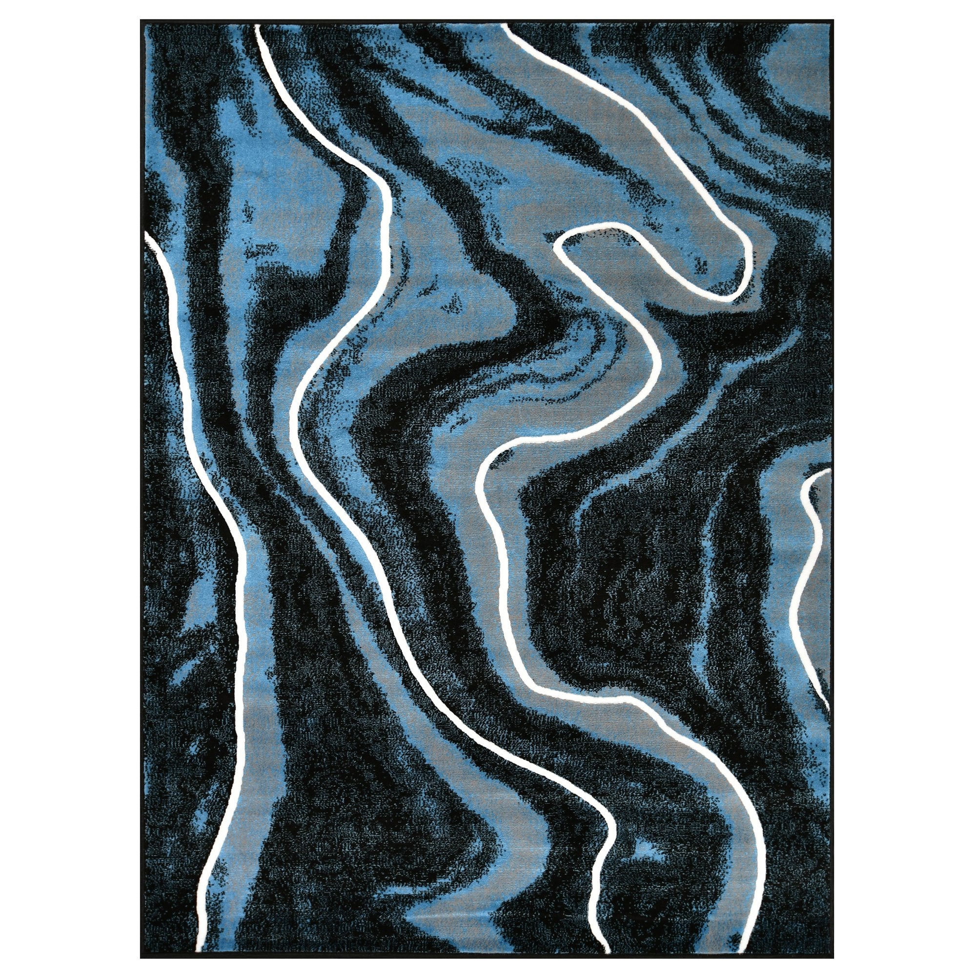 Contemporary Abstract Area Rugs Marble Pattern #296